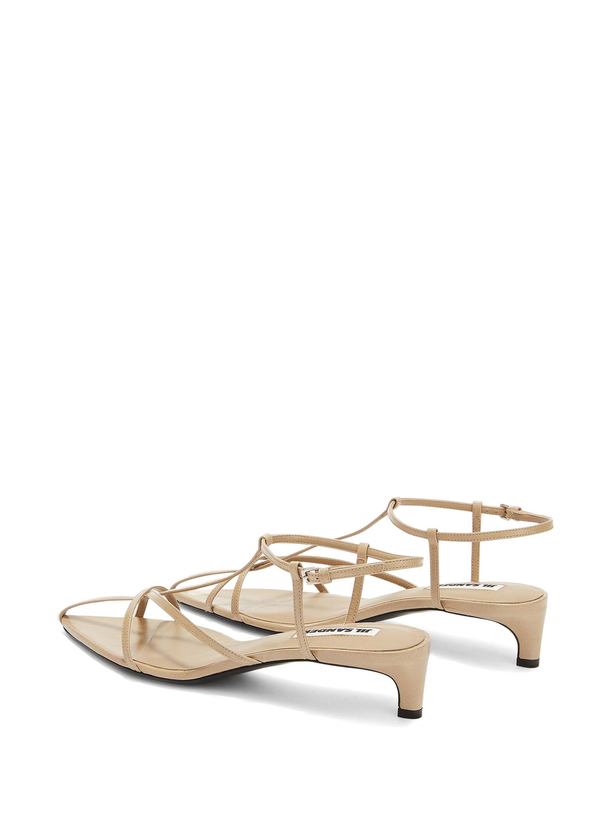 Jil Sander o1s22i1n0125 High-Heeled Sandals in Beige Size US 9 / IT 39 - 3 Thumbnail