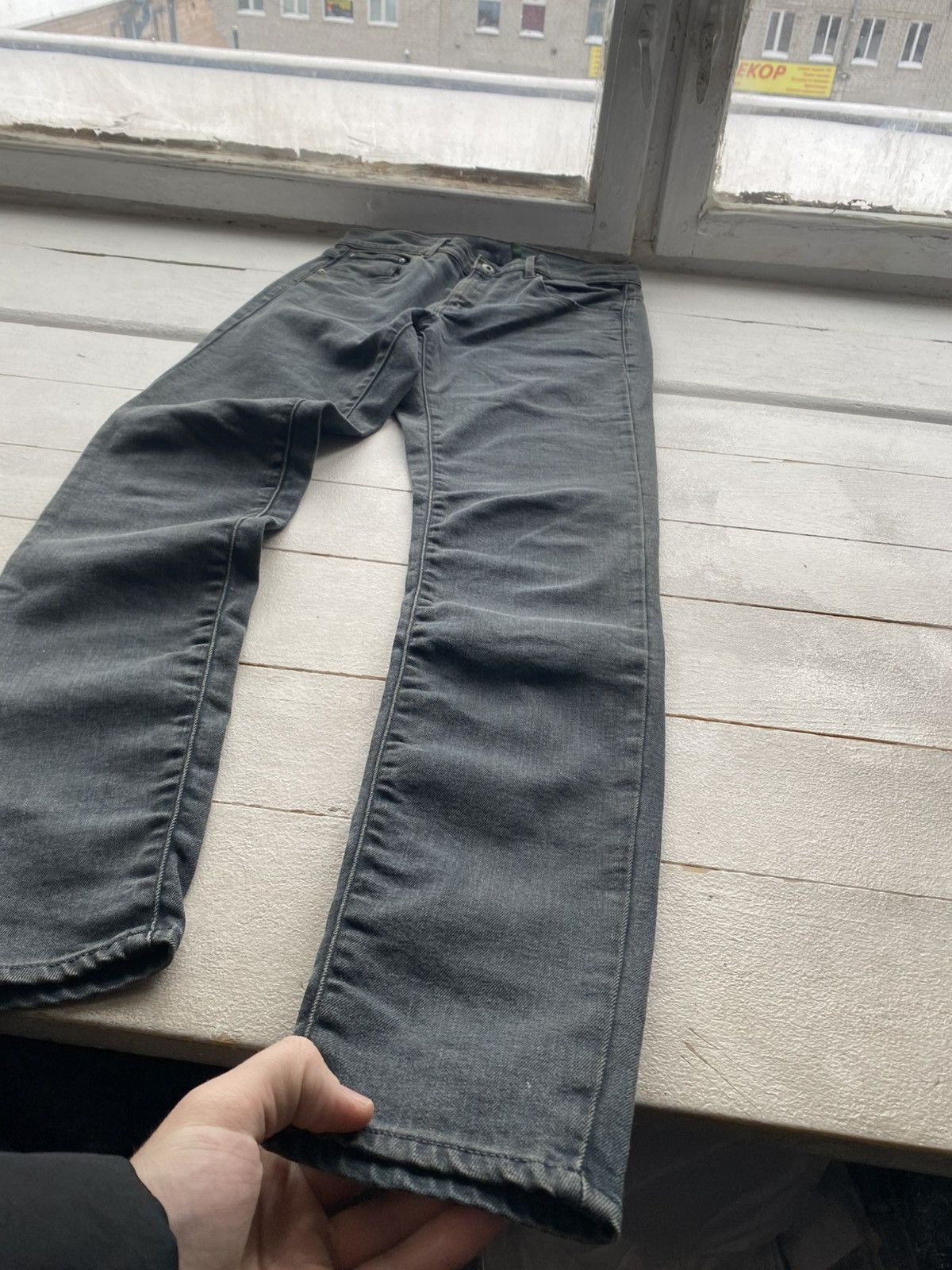 G-Star Avant Garde G-Star RAW 3301 Slim Grey Jeans Stretch Denim Size US 29 - 2 Thumbnail