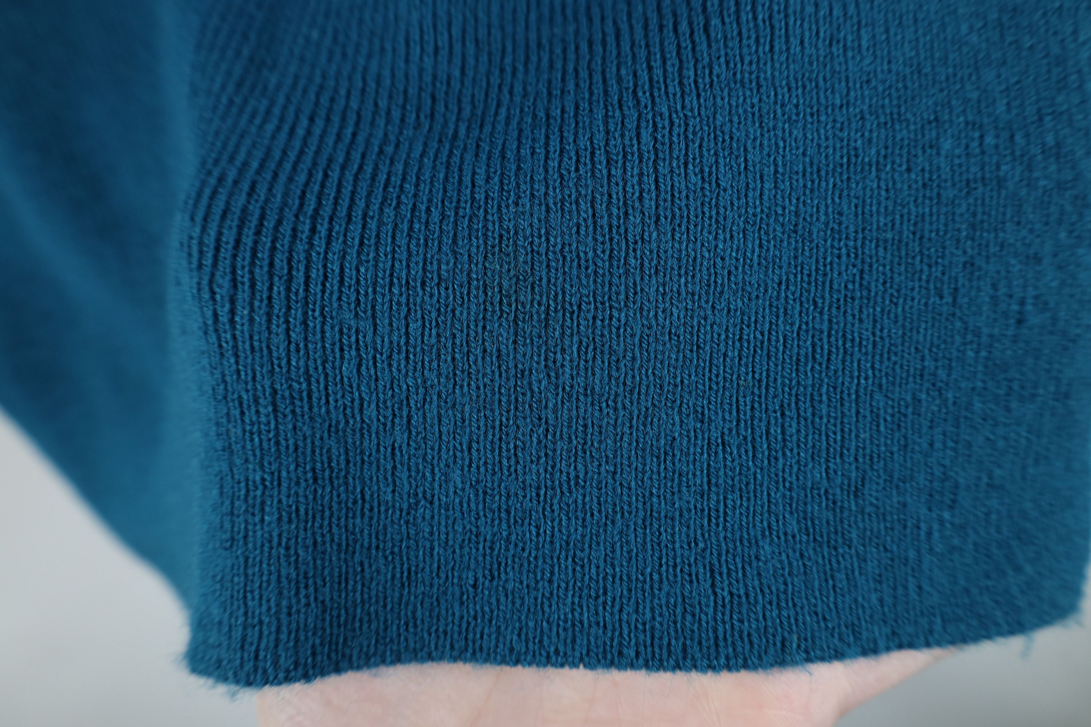 Vintage Vintage 70s Streetwear Blank Ribbed Knit Sweater Vest Teal Size M / US 6-8 / IT 42-44 - 5 Thumbnail