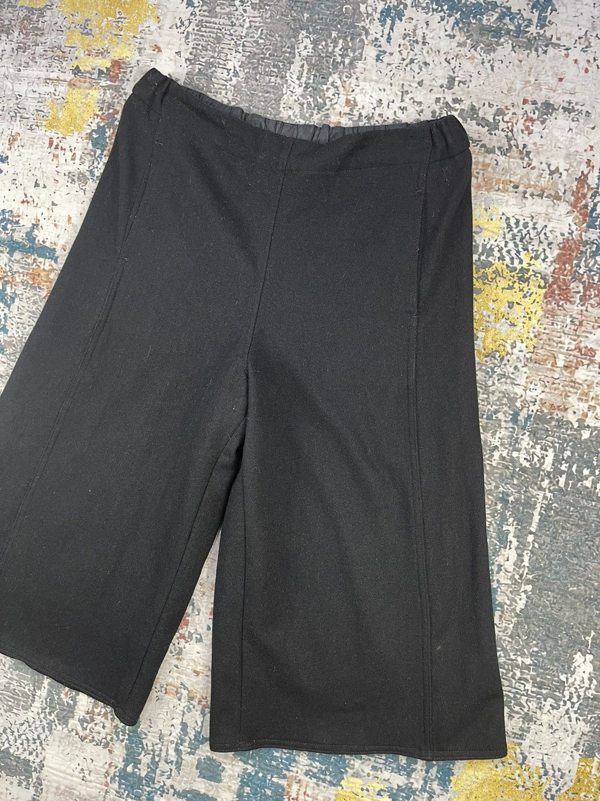 Lemaire × Uniqlo Lemaire 3 Quarter Wide Leg Wool Pants Size 32" / US 10 / IT 46 - 3 Thumbnail