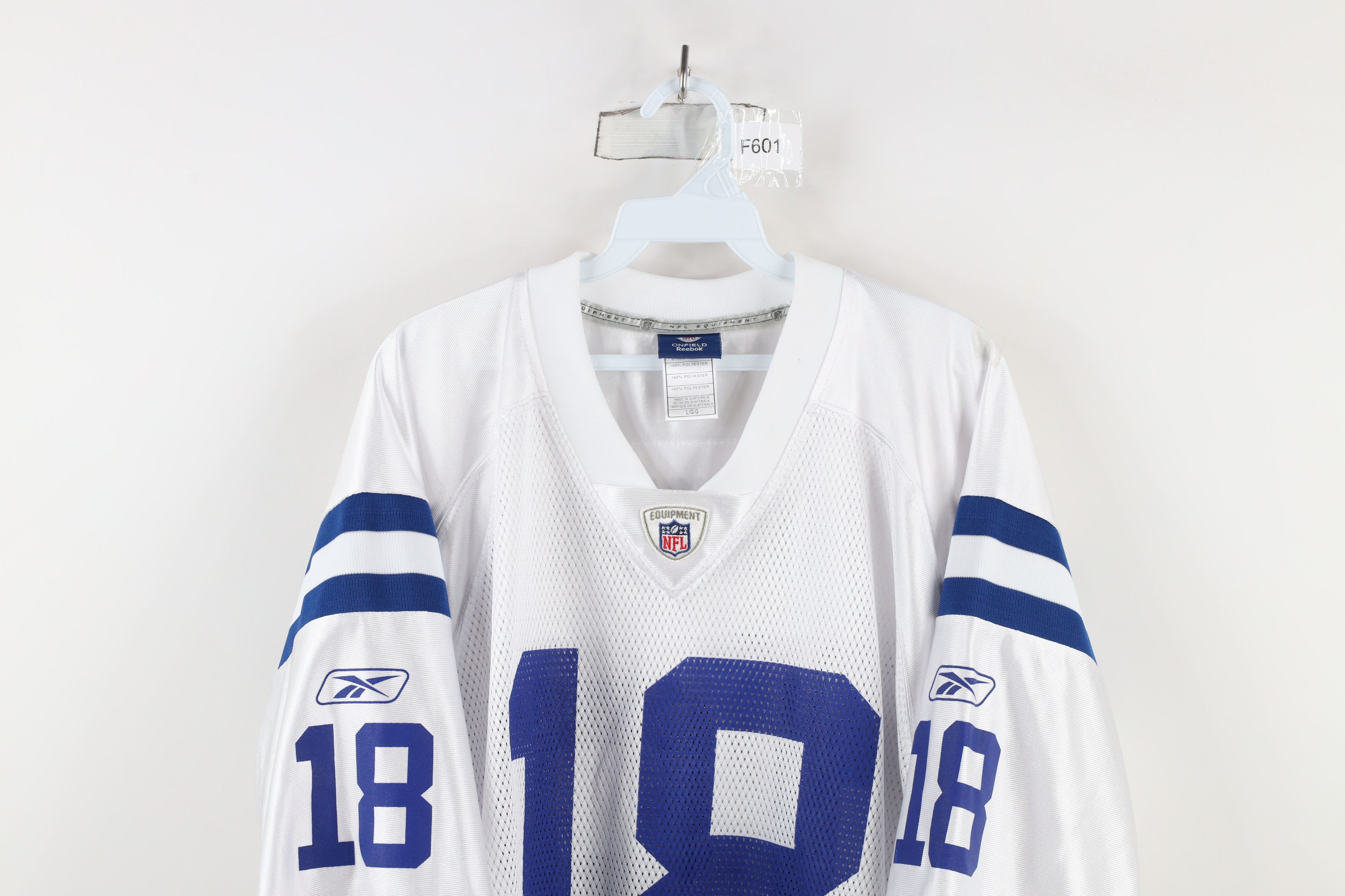 Reebok × Vintage Vintage Reebok Indianapolis Colts Football Jersey #18 Size US L / EU 52-54 / 3 - 2 Thumbnail