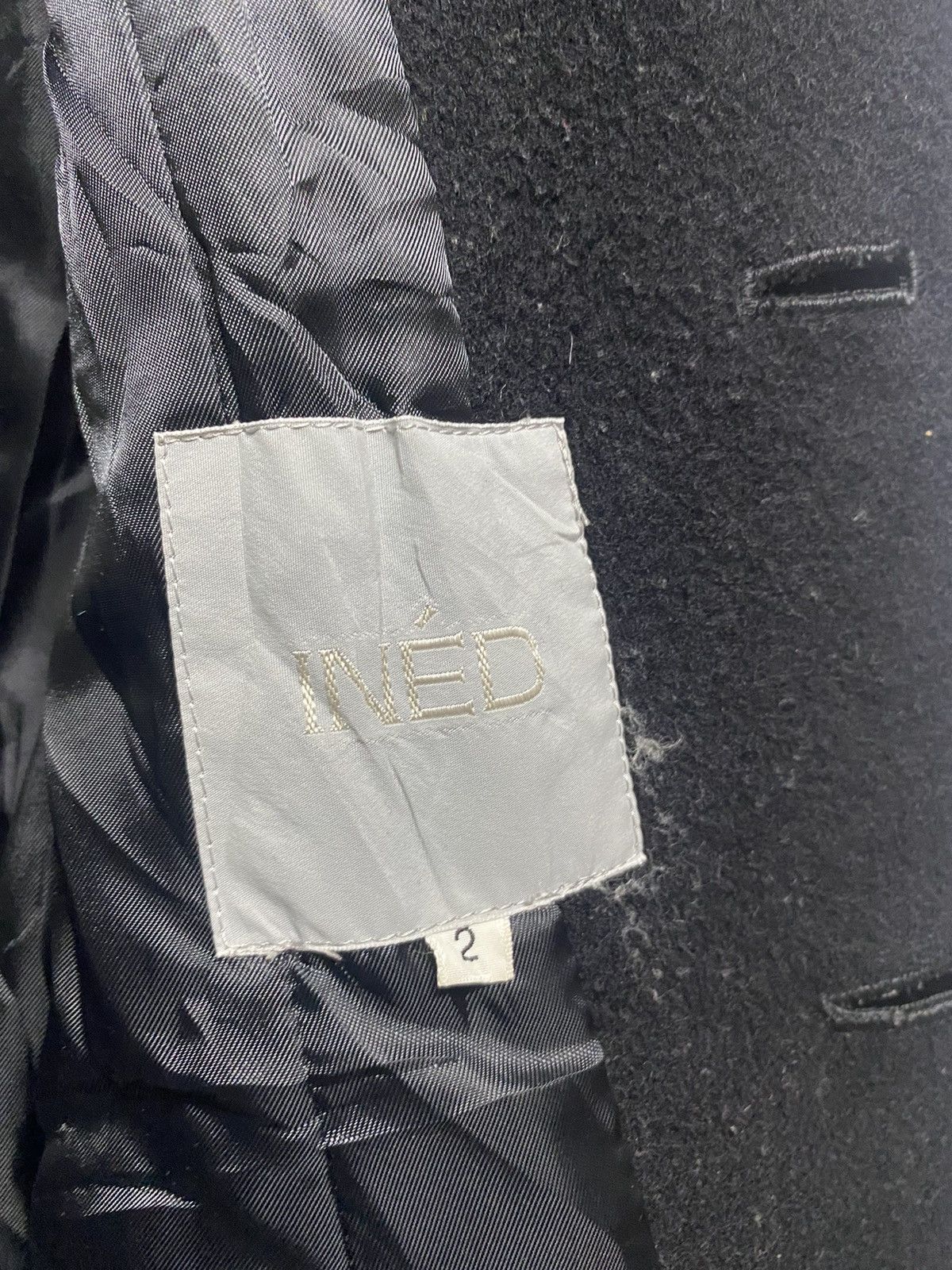 Designer × Japanese Brand × Yohji Yamamoto Yohji Yamamoto by INED Wool Coat Jacket Size L / US 10 / IT 46 - 12 Thumbnail