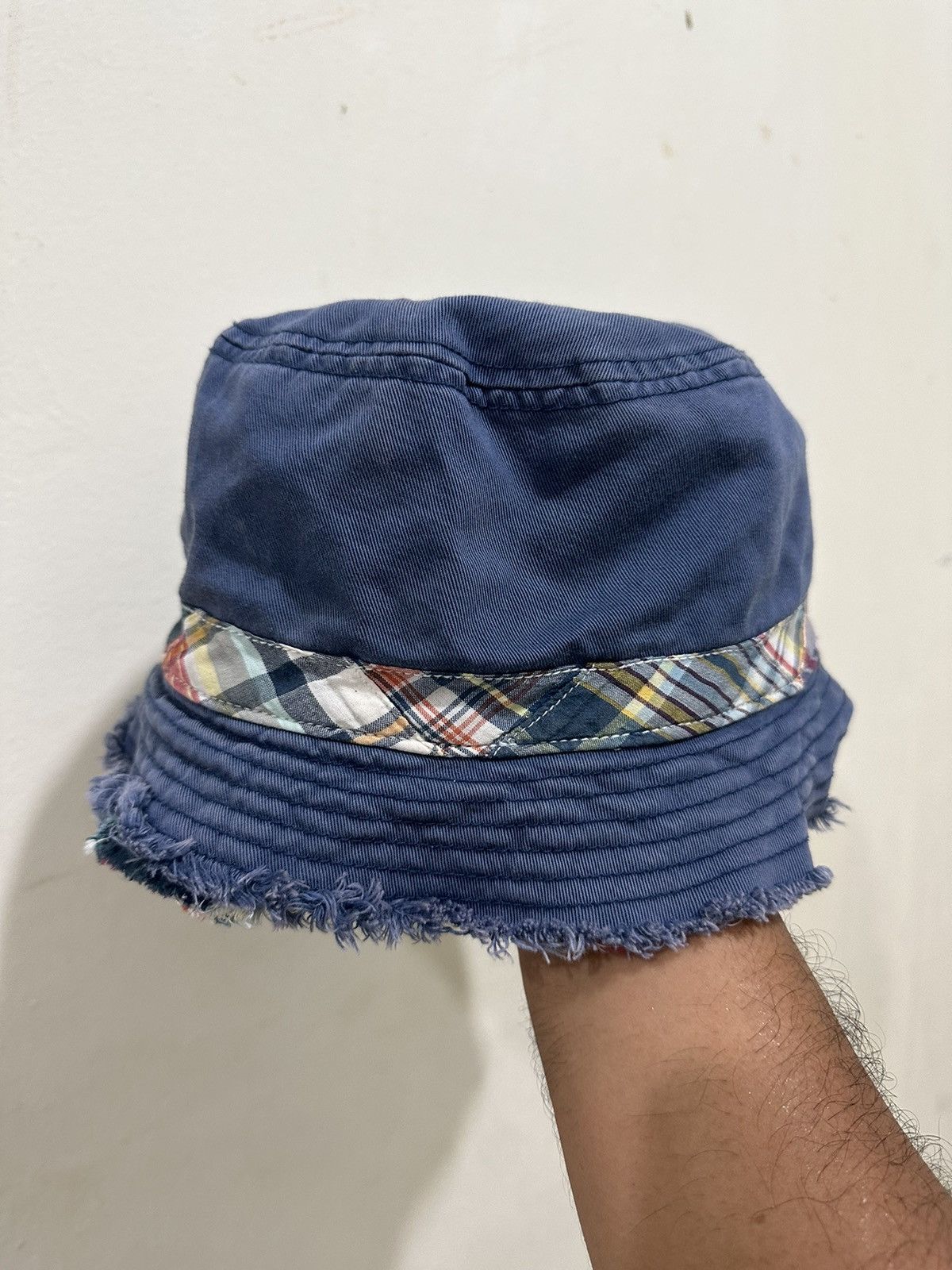Japanese Brand J.Crew Patchwork Japan Bucket Hat Size ONE SIZE - 9 Thumbnail