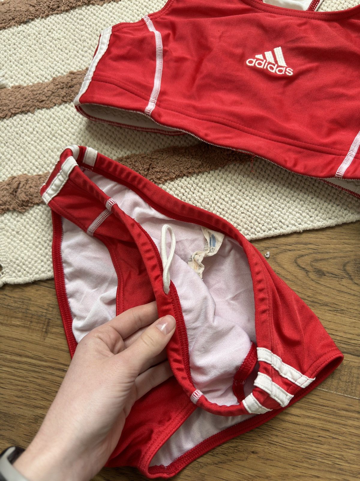 Adidas VINTAGE RARE ADIDAS 00s STYLE SWIMSUIT Size ONE SIZE - 2 Thumbnail
