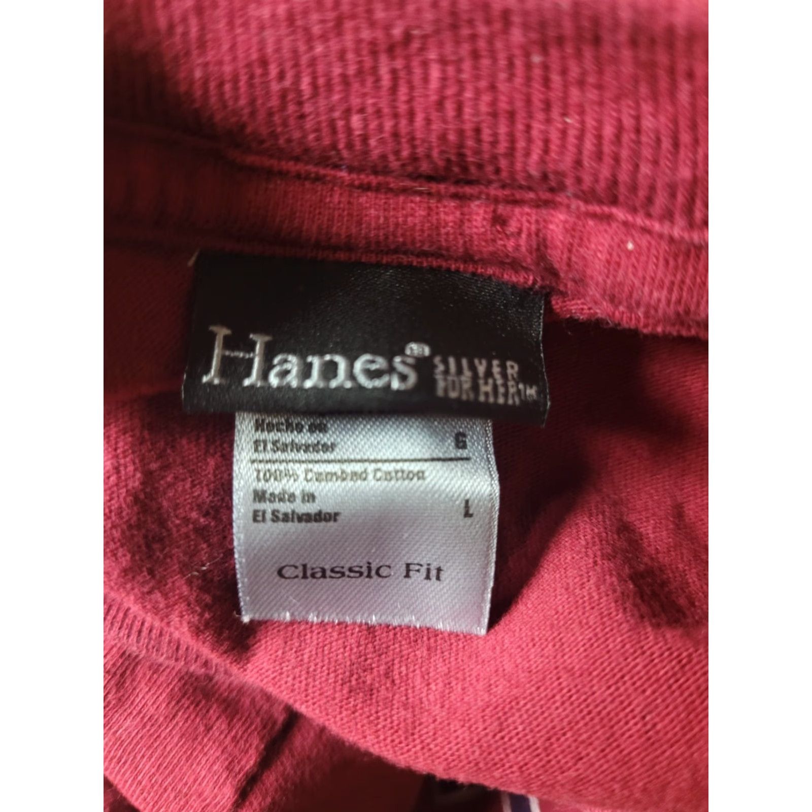 Hanes Womens T-Shirt Hanes For Her Samuel Adams Beer Graphic Tee Red L Short Sleeve 100% Cotton Adults Womens Size L / US 10 / IT 46 - 3 Thumbnail