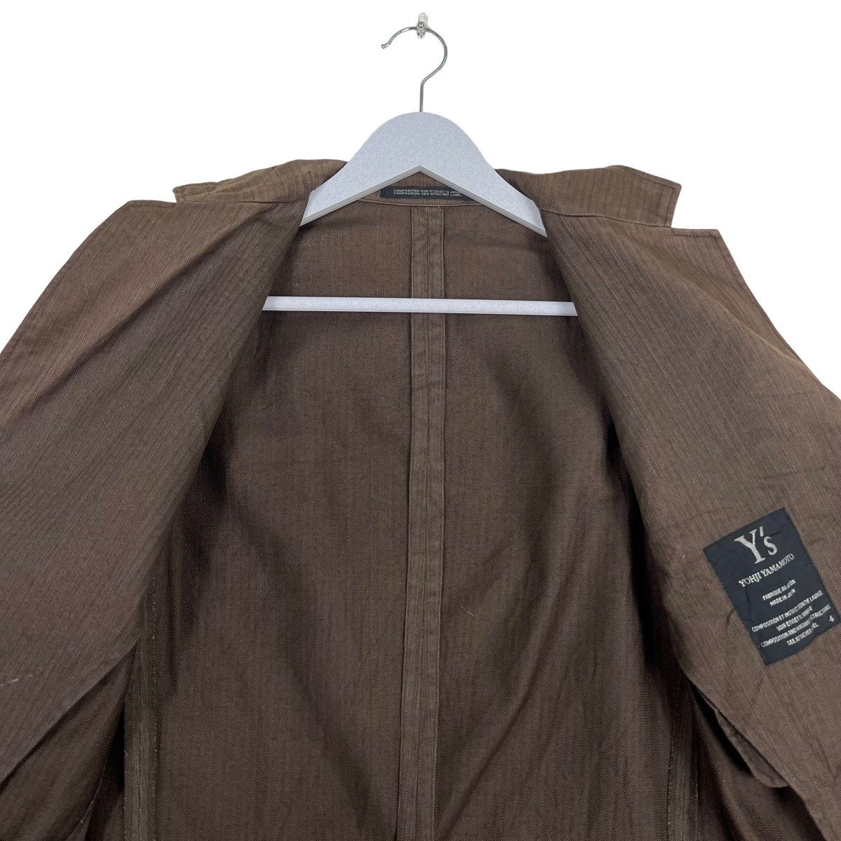 Yohji Yamamoto 🔥 YOHJI YAMAMOTO PINSTRIKE CHORE JACKET MADE IN JAPAN Size US S / EU 44-46 / 1 - 12 Thumbnail