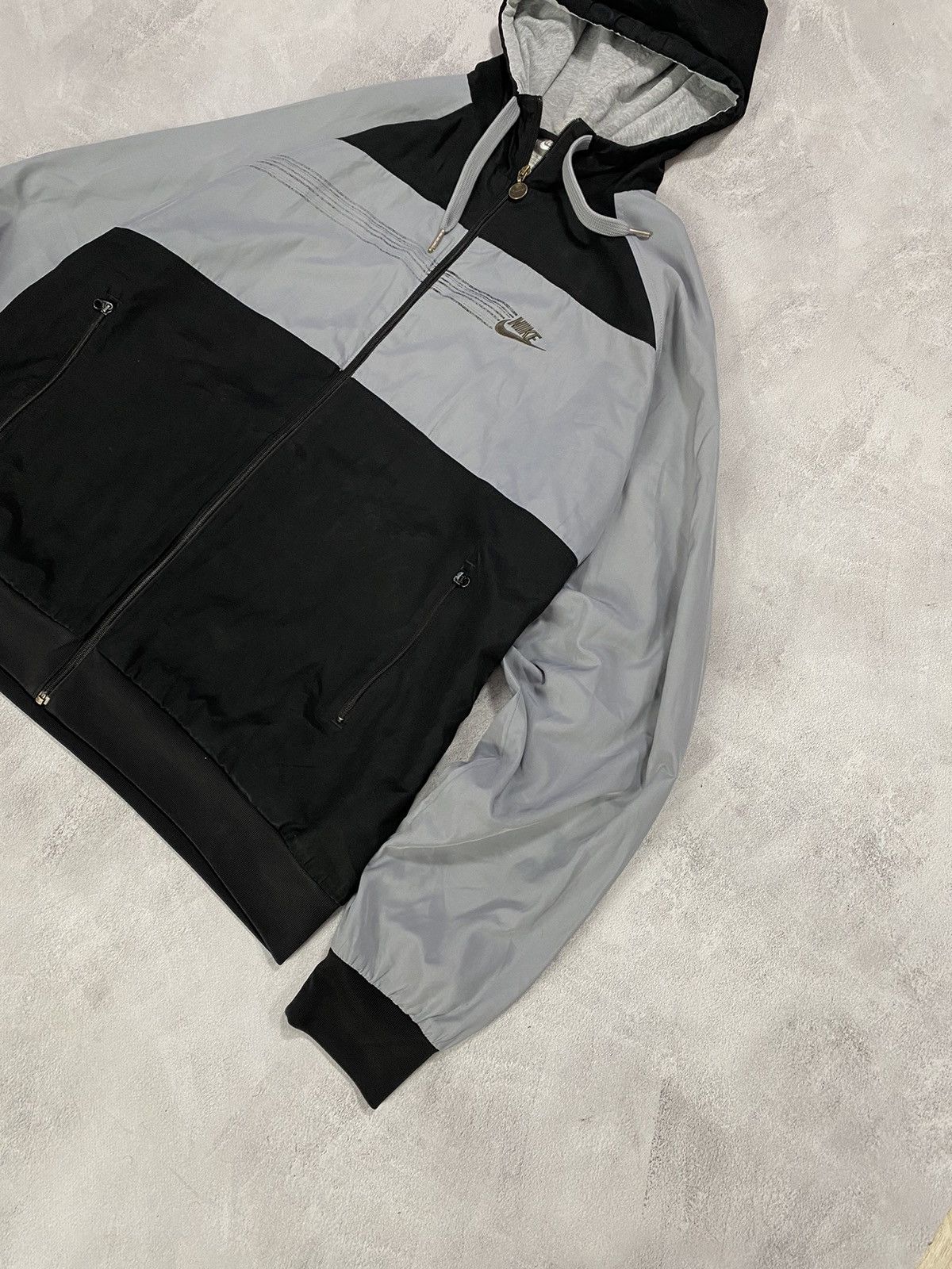 Nike 🦍 Vintage 90s Track Jacket Nike Mini Swoosh Size US XL / EU 56 / 4 - 2 Thumbnail