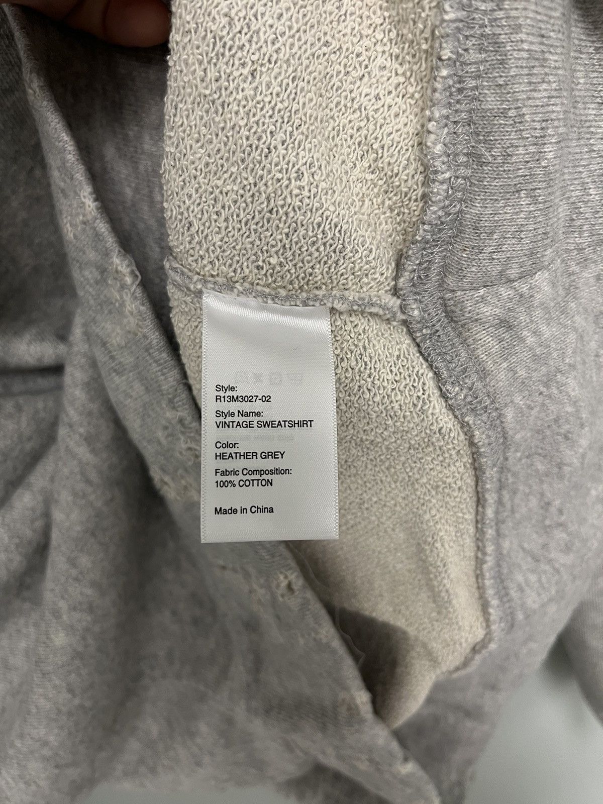R13 Vintage distressed sweatshirt. XL Size US XL / EU 56 / 4 - 19 Thumbnail