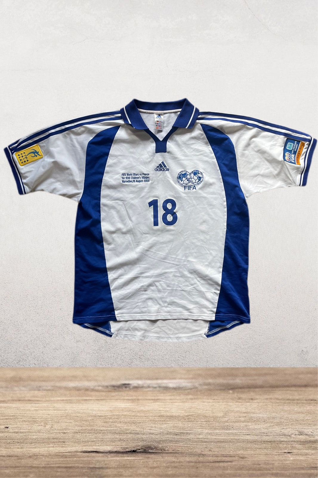 Adidas Adidas FIFA France football Jersey 2000 vintage Size US XL / EU 56 / 4 - 1 Thumbnail