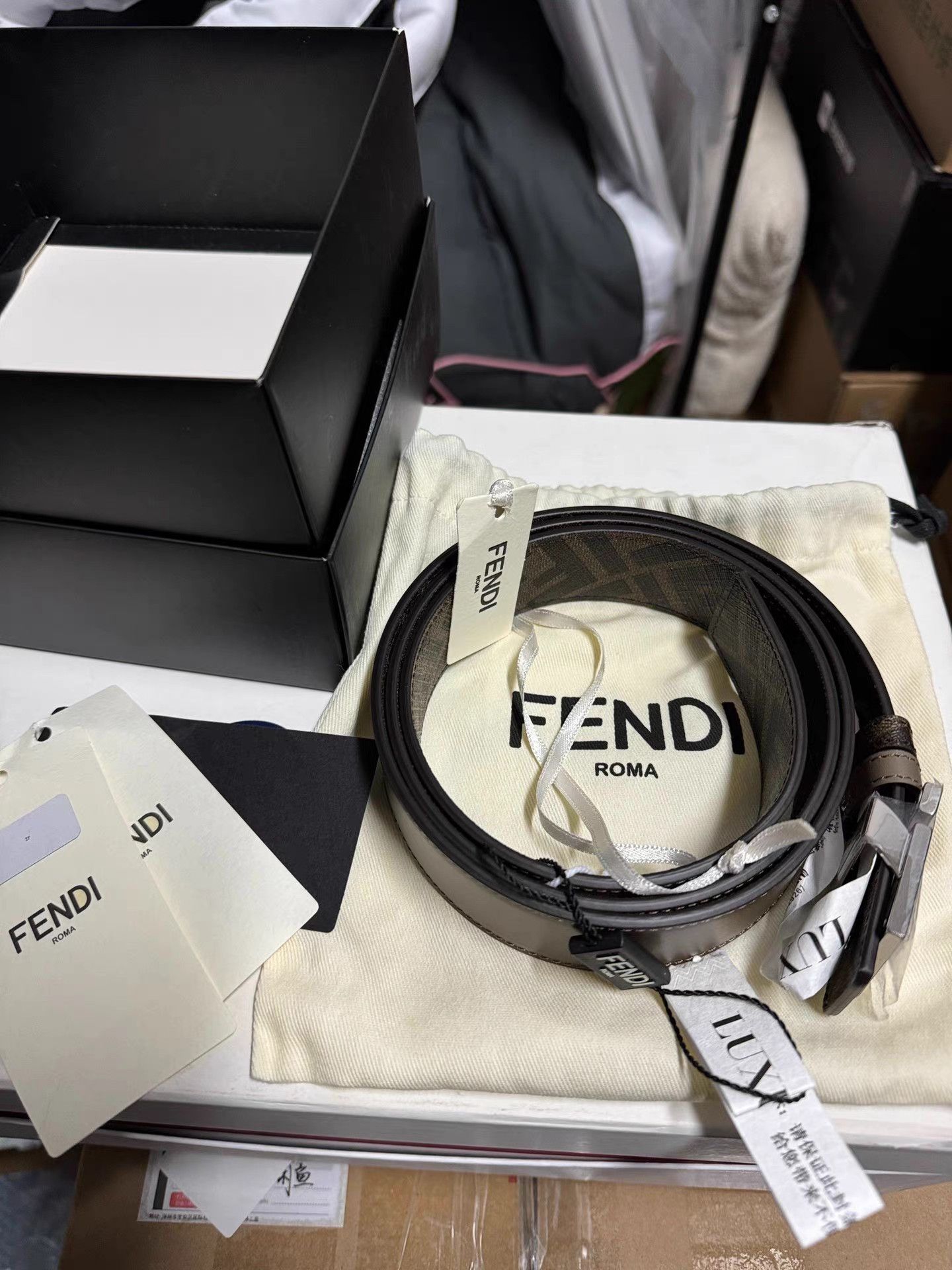 Fendi Fendi Classic FF Logo Belt K6 Size ONE SIZE - 7 Thumbnail