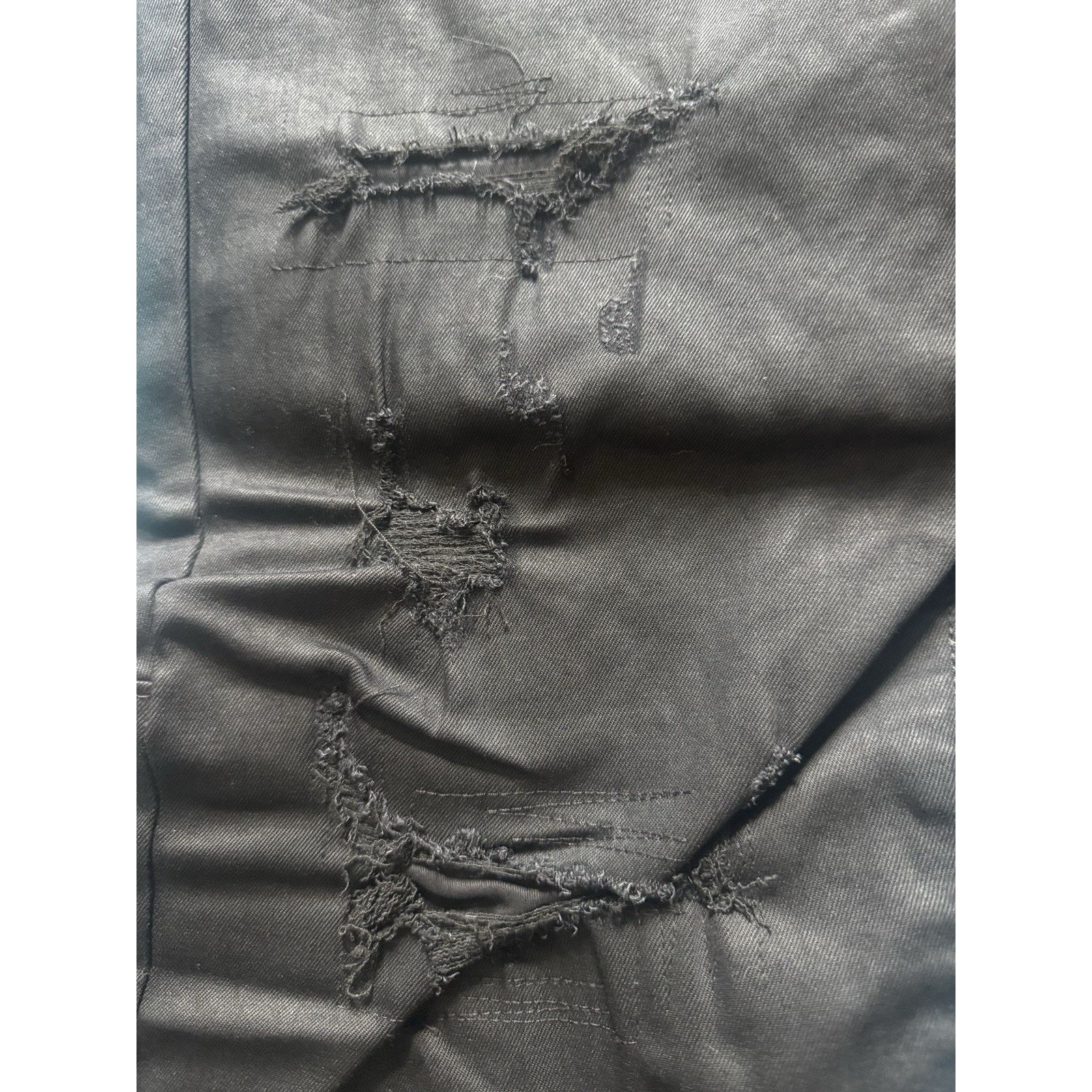 Smoke Rise Smoke Rise Men's Black Slim Distressed Denim Cotton Urban Size US 42 / EU 58 - 5 Thumbnail