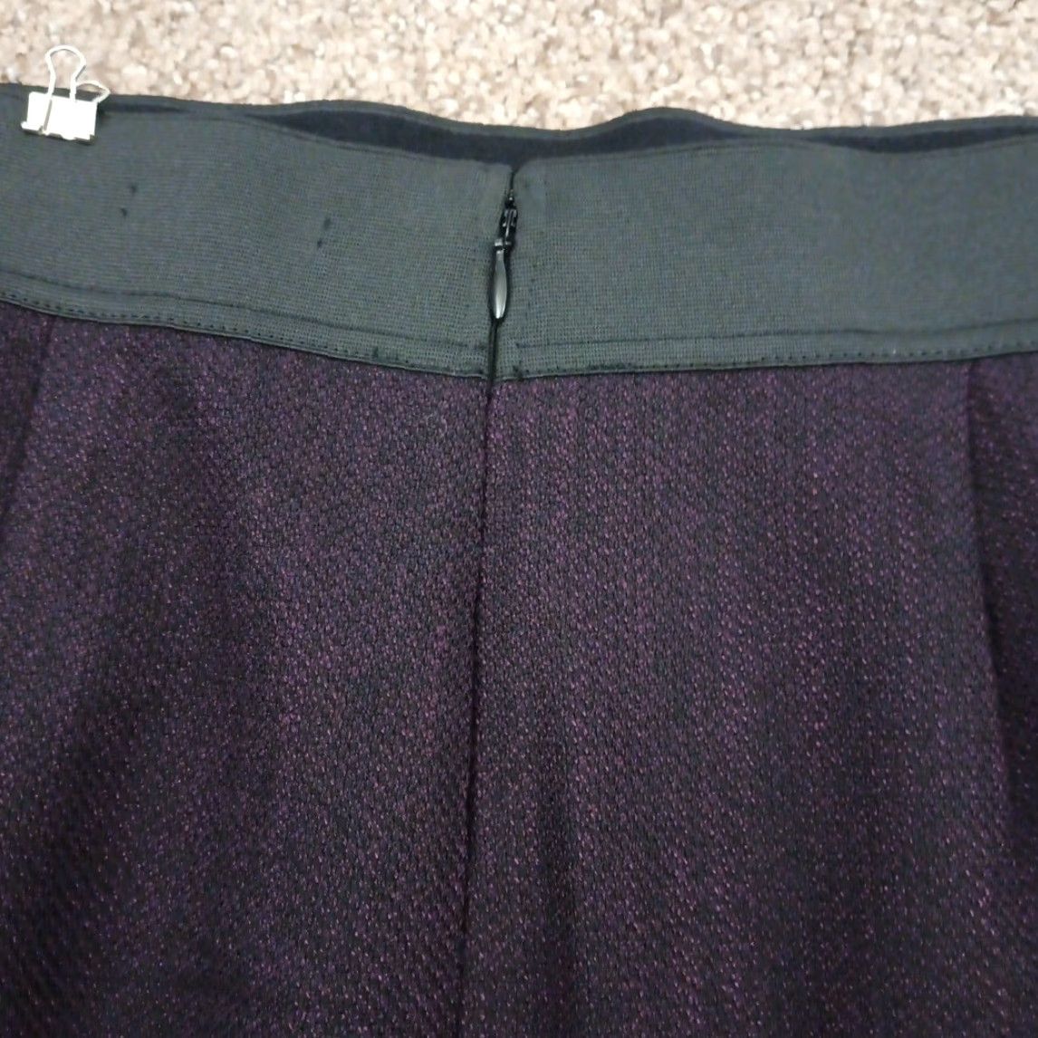 Express Express Skirt Women Knee Length Purple Lined Slit Pencil 8 Size Regular Polyester Rayon Spandex Button Zip N/A Size 30" / US 8 / IT 44 - 7 Thumbnail