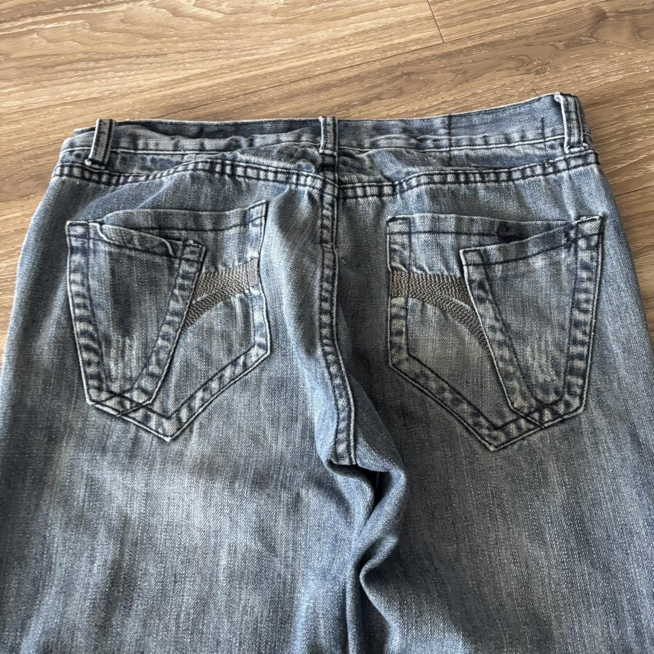 Japanese Brand Crazy Vintage Y2K/2000s Grunge Dark Wash Denim Jeans! 32x28 Size US 32 / EU 48 - 7 Thumbnail