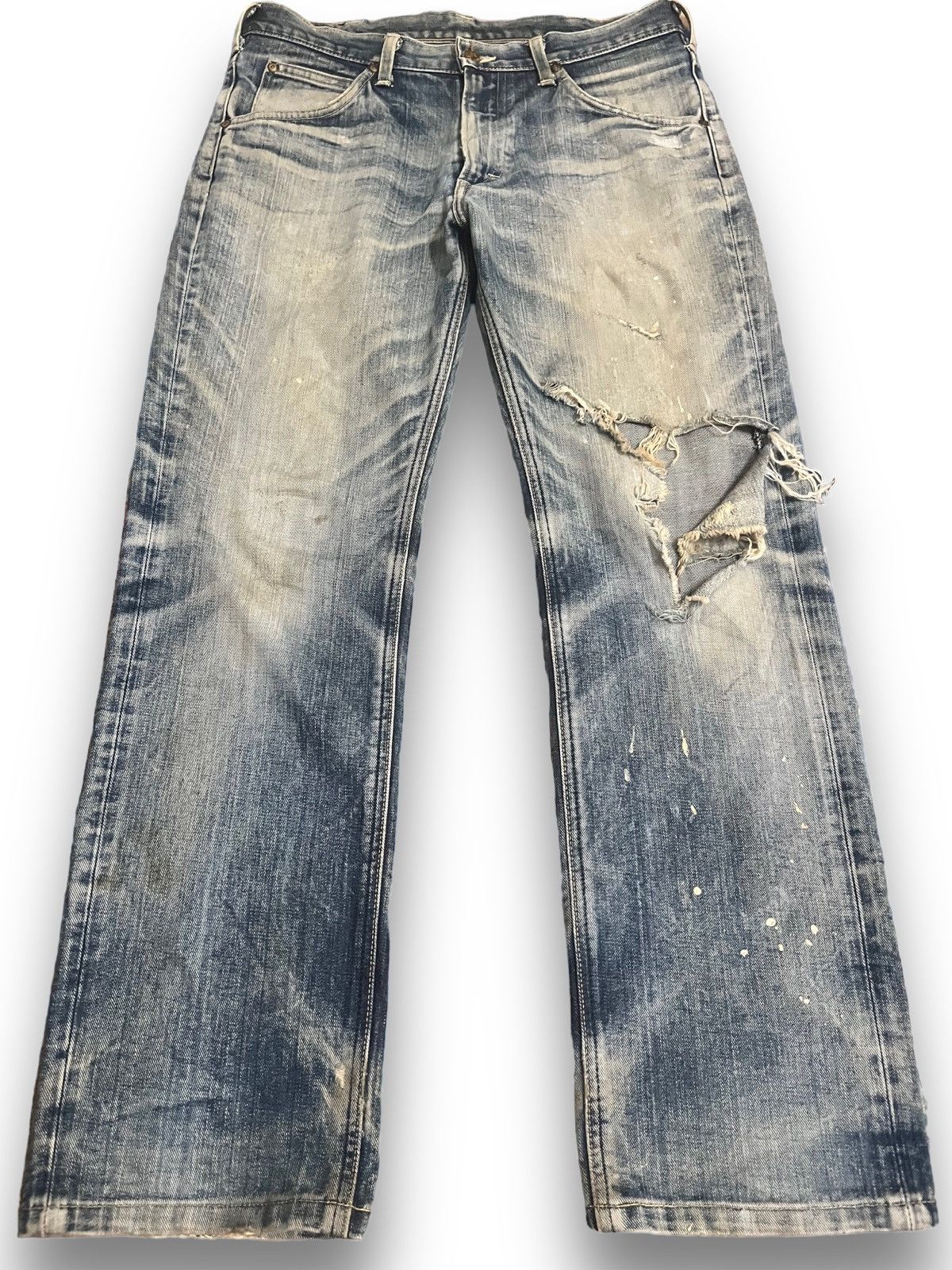 Alife × Lee Lee Rider “Organic” Distress denim Size US 33 - 1 Thumbnail
