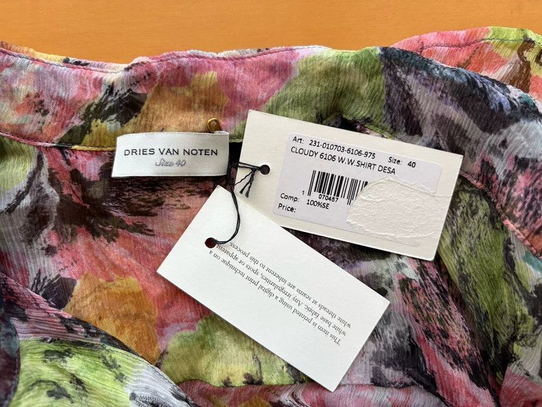 Dries Van Noten Dries Van Noten Floral Silk Shirt by Dries Van Noten-2506 Size US M / EU 48-50 / 2 - 4 Thumbnail