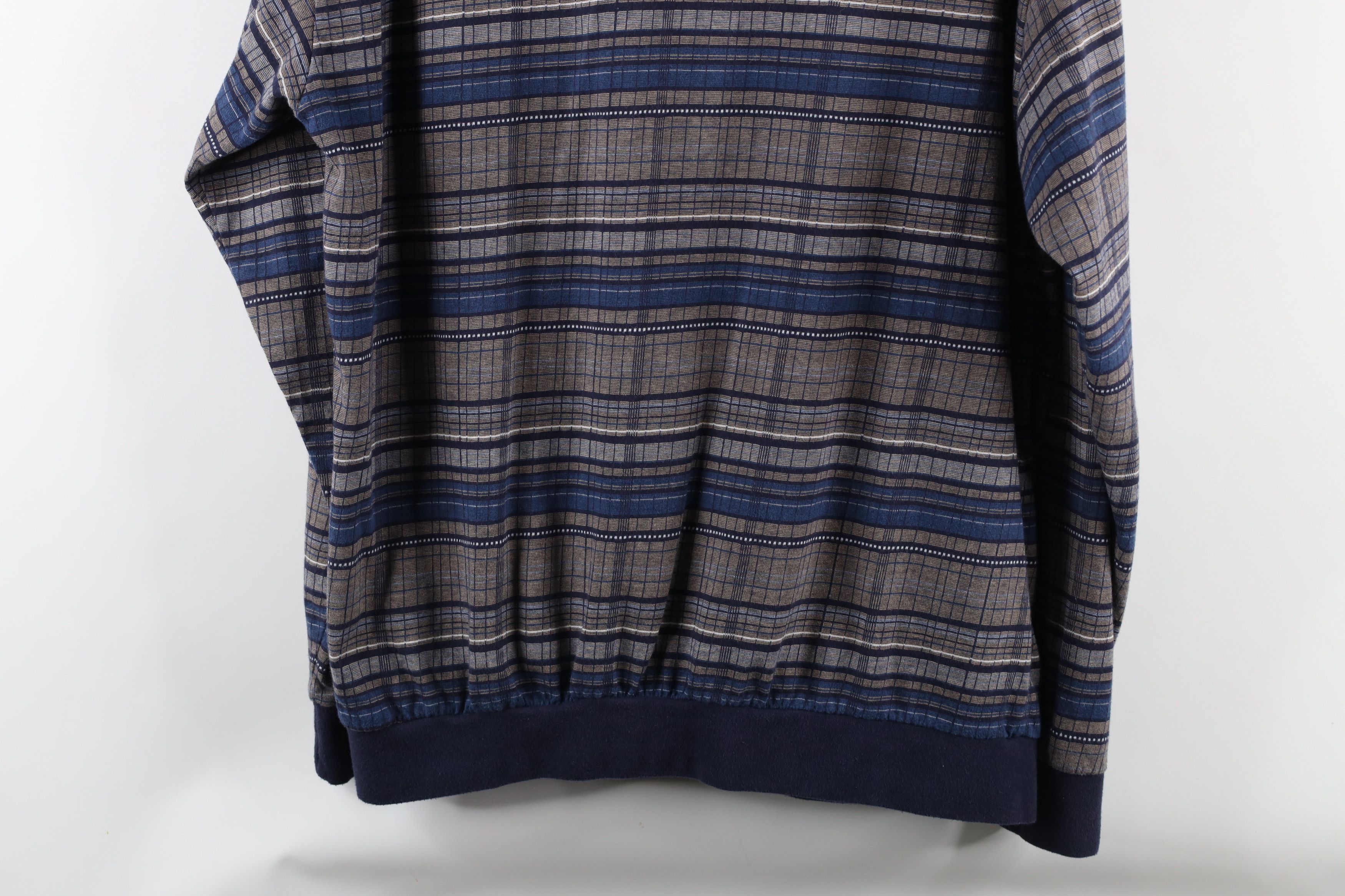 Vintage Vintage 90s Streetwear Knit Long Sleeve Pullover Polo Shirt Size US XL / EU 56 / 4 - 10 Thumbnail
