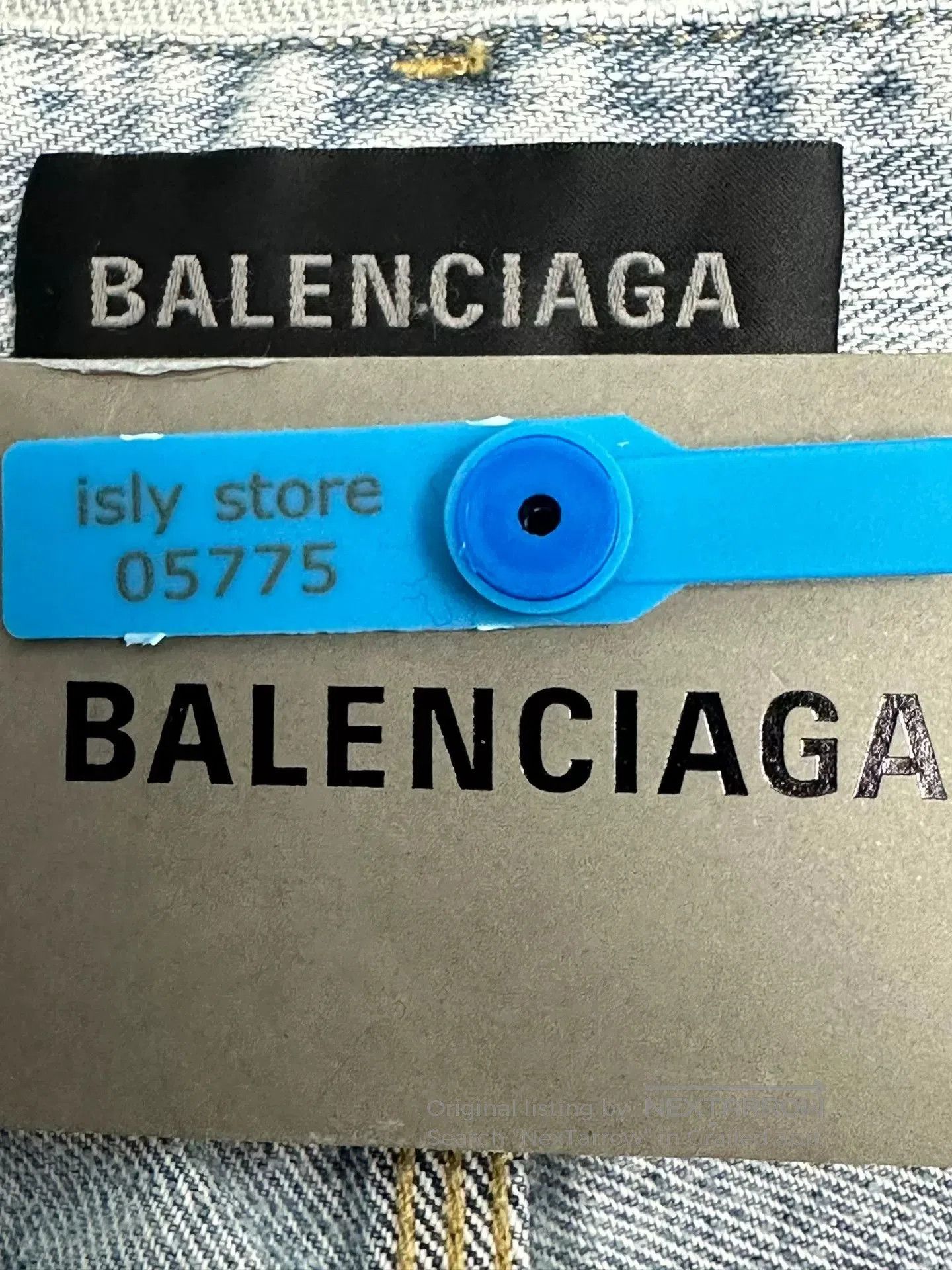 Balenciaga Balenciaga Distressed Loose Wide-Leg Denim Shorts. Size 31" - 4 Thumbnail