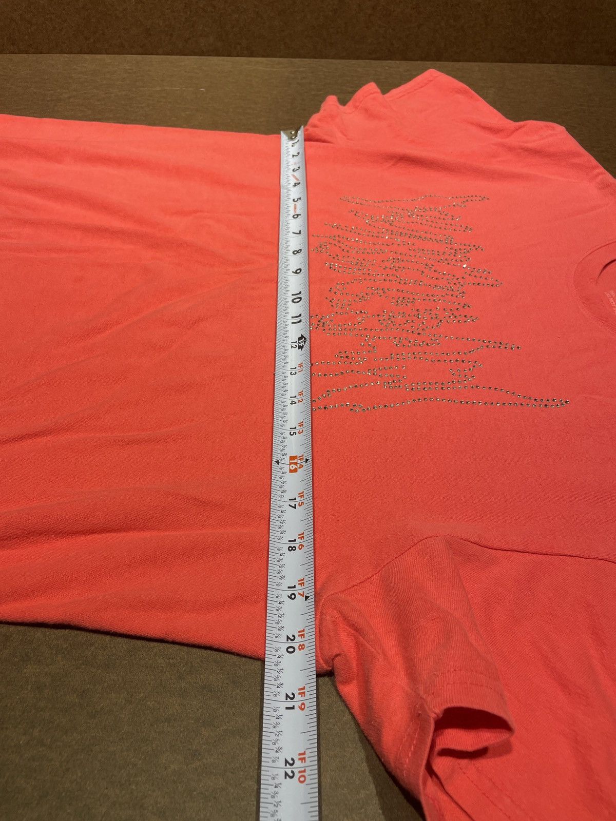 New Era × Sad Boys × Yung Lean Yung Lean Metal Rhinestone Coral Tee Size US L / EU 52-54 / 3 - 8 Thumbnail