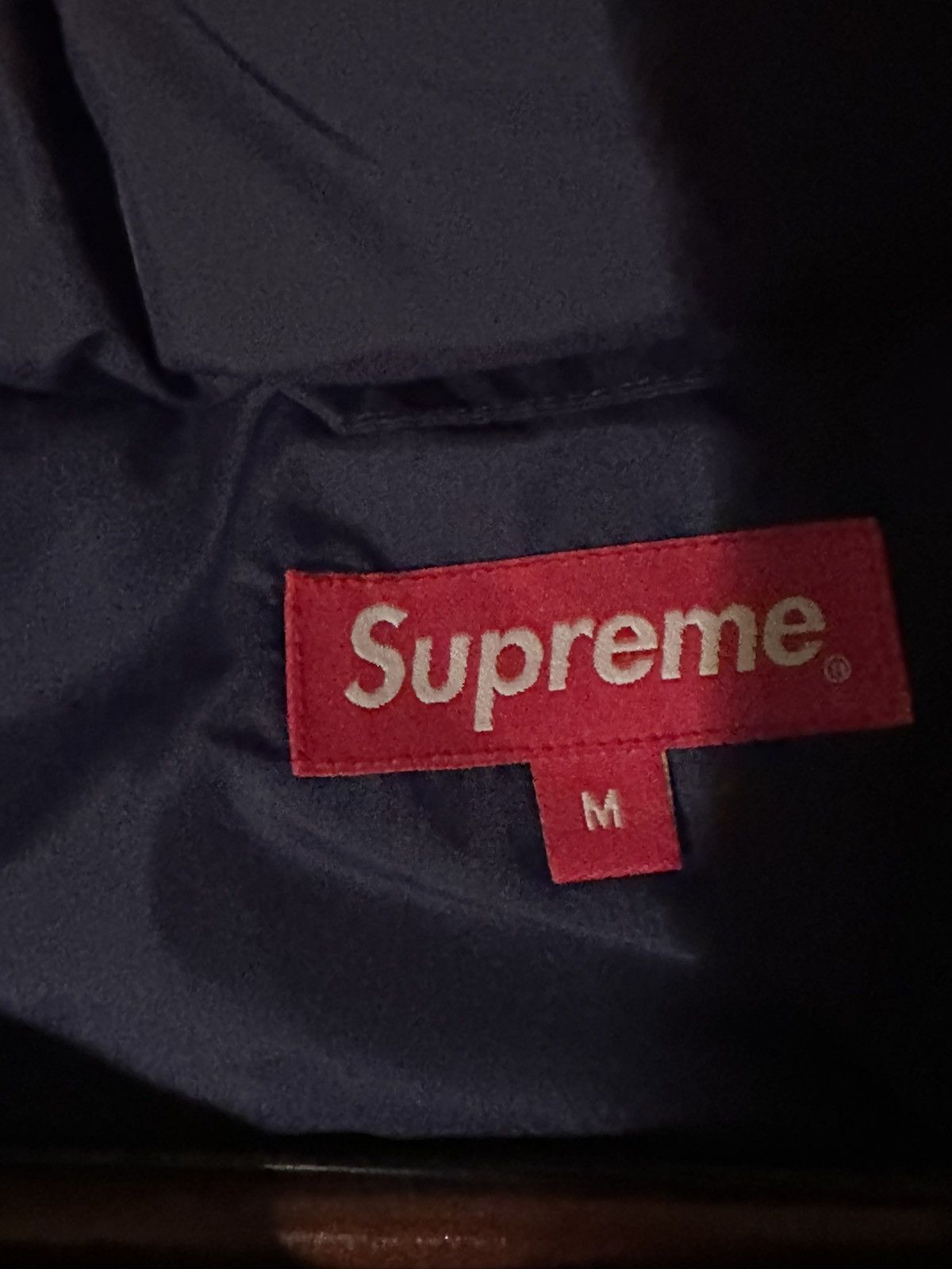 Supreme Supreme Glitter Yoke Down Puffer Jacket 'Navy' Size US M / EU 48-50 / 2 - 7 Thumbnail