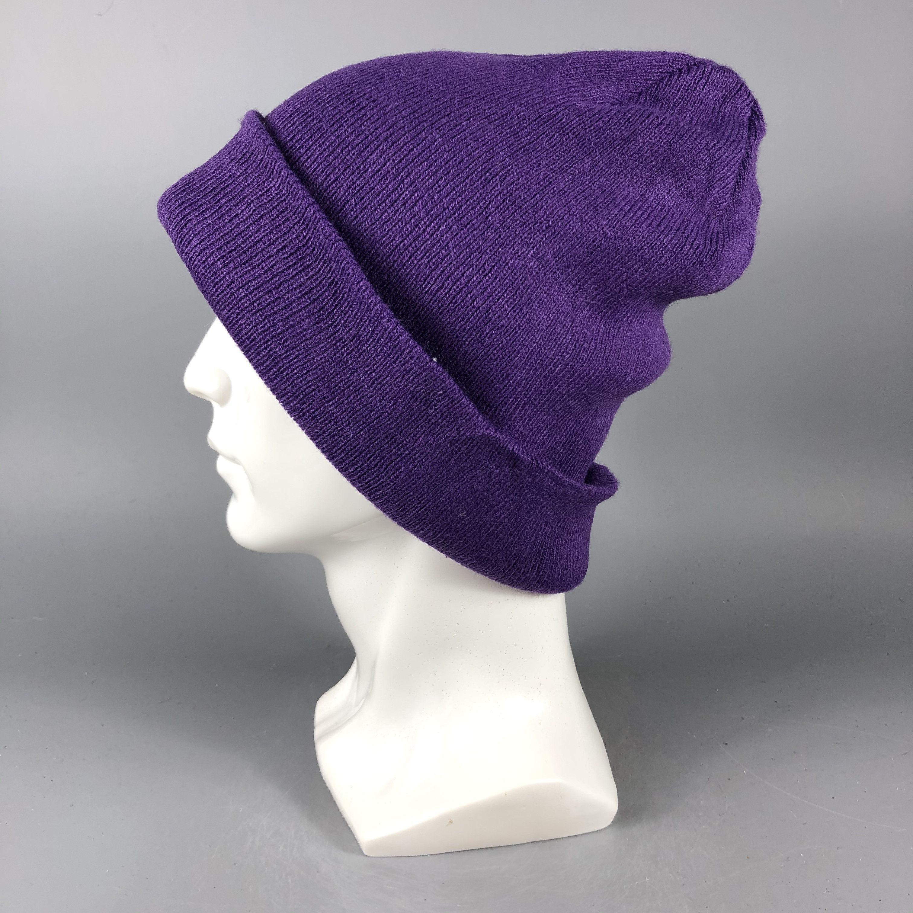 New Era × Vintage New Era Purple Plain Beanie Snow Hat Snow Cap -D847 Size ONE SIZE - 1 Thumbnail