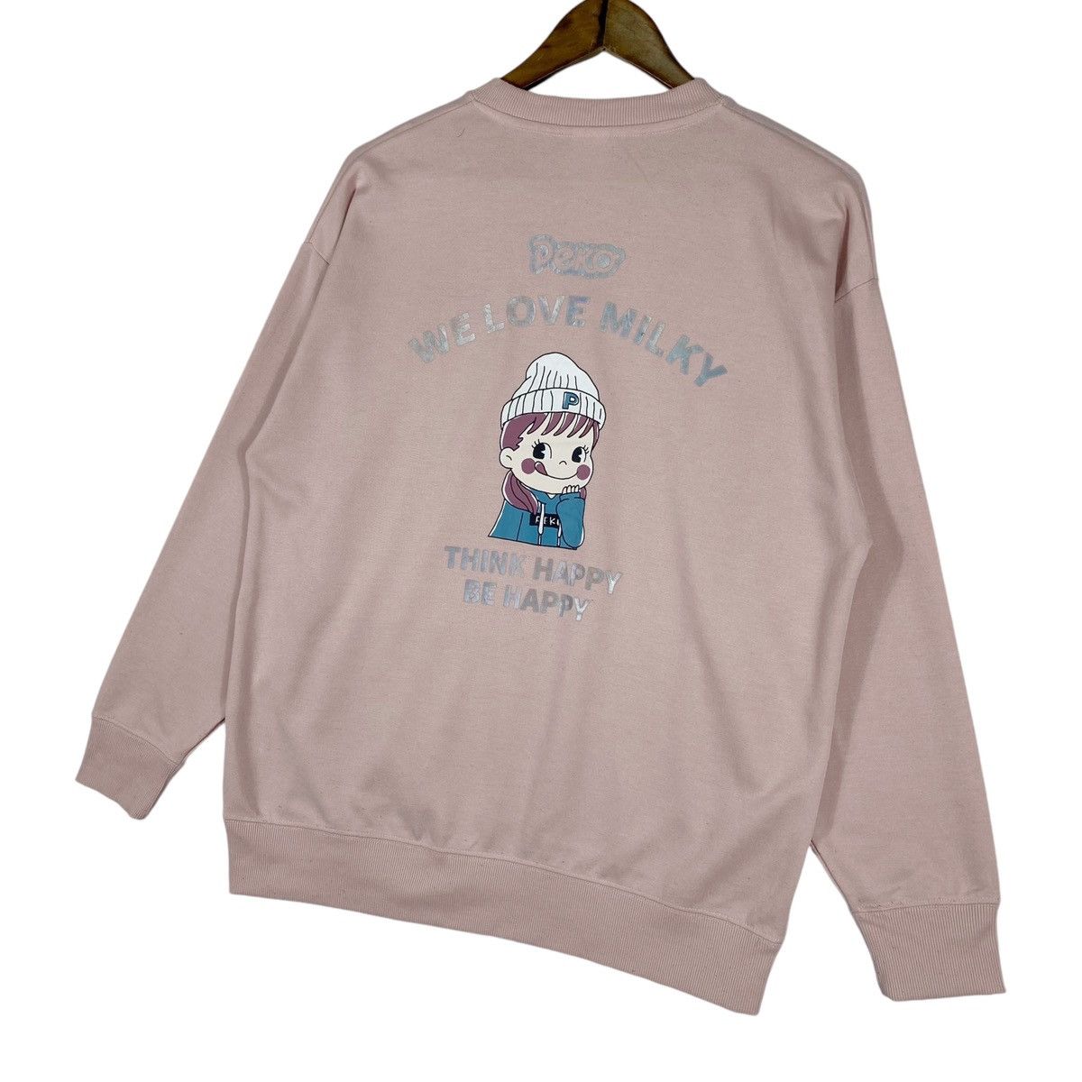 Vintage Vintage Peko Milky Sweatshirt Crewneck Pink Pullover Jumper Size M / US 6-8 / IT 42-44 - 3 Thumbnail
