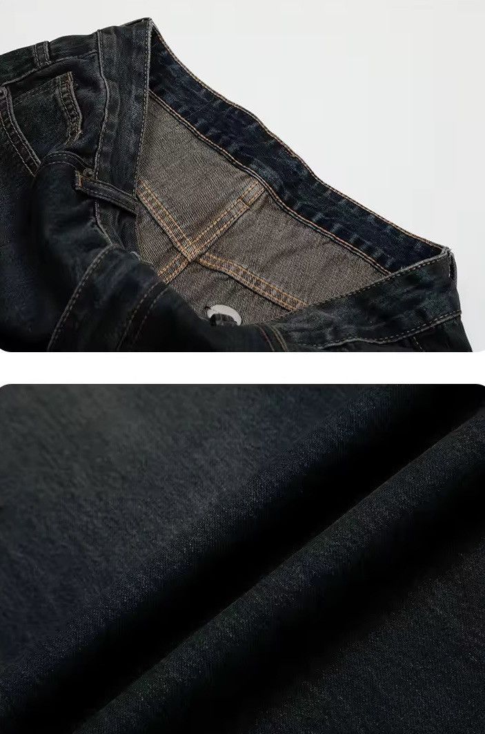 Designer × Jean Design Wide Leg Loose Straight Streetwear Jeans Pants Size US 30 / EU 46 - 5 Thumbnail