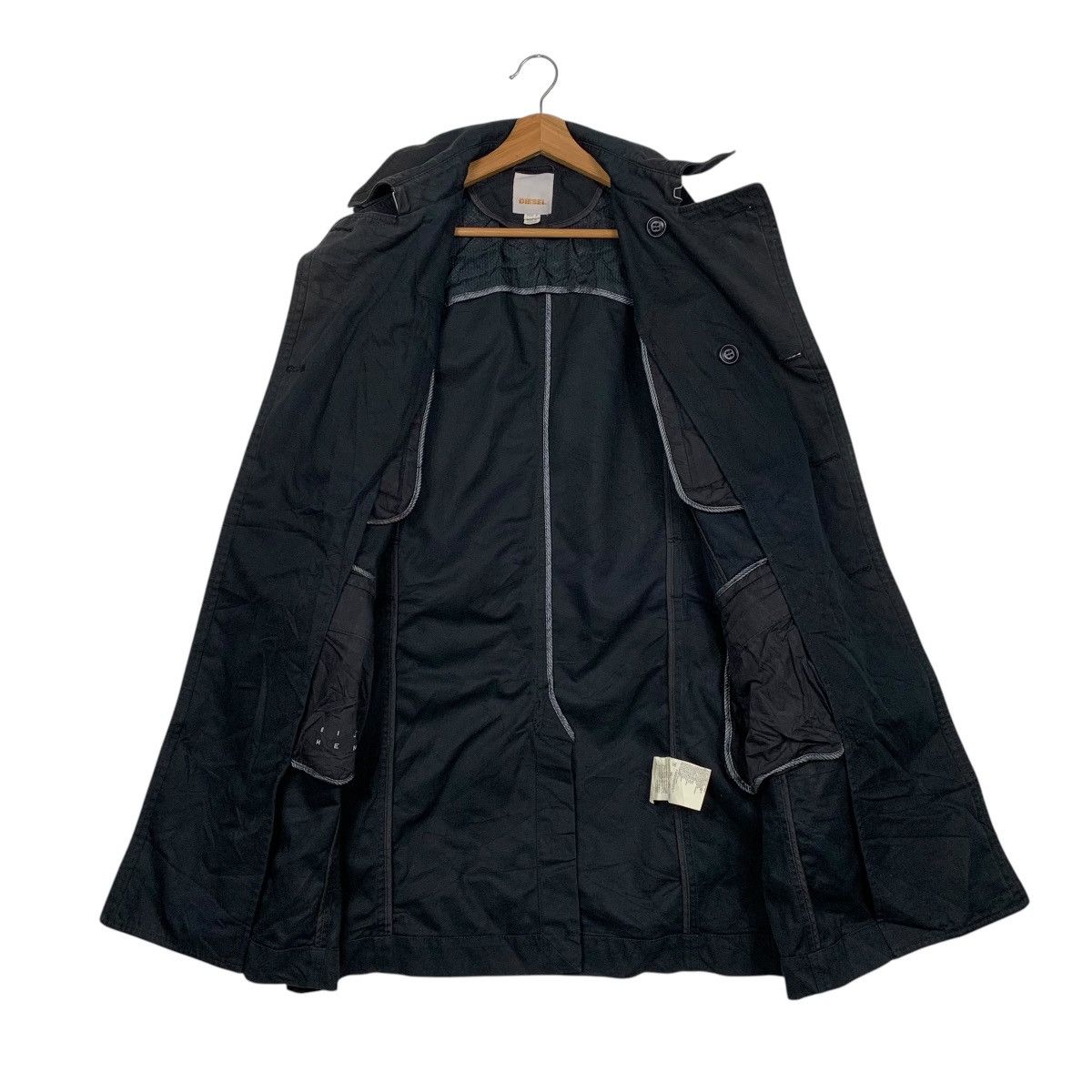 Diesel Diesel Double Breasted Black Coat Size US S / EU 44-46 / 1 - 11 Thumbnail