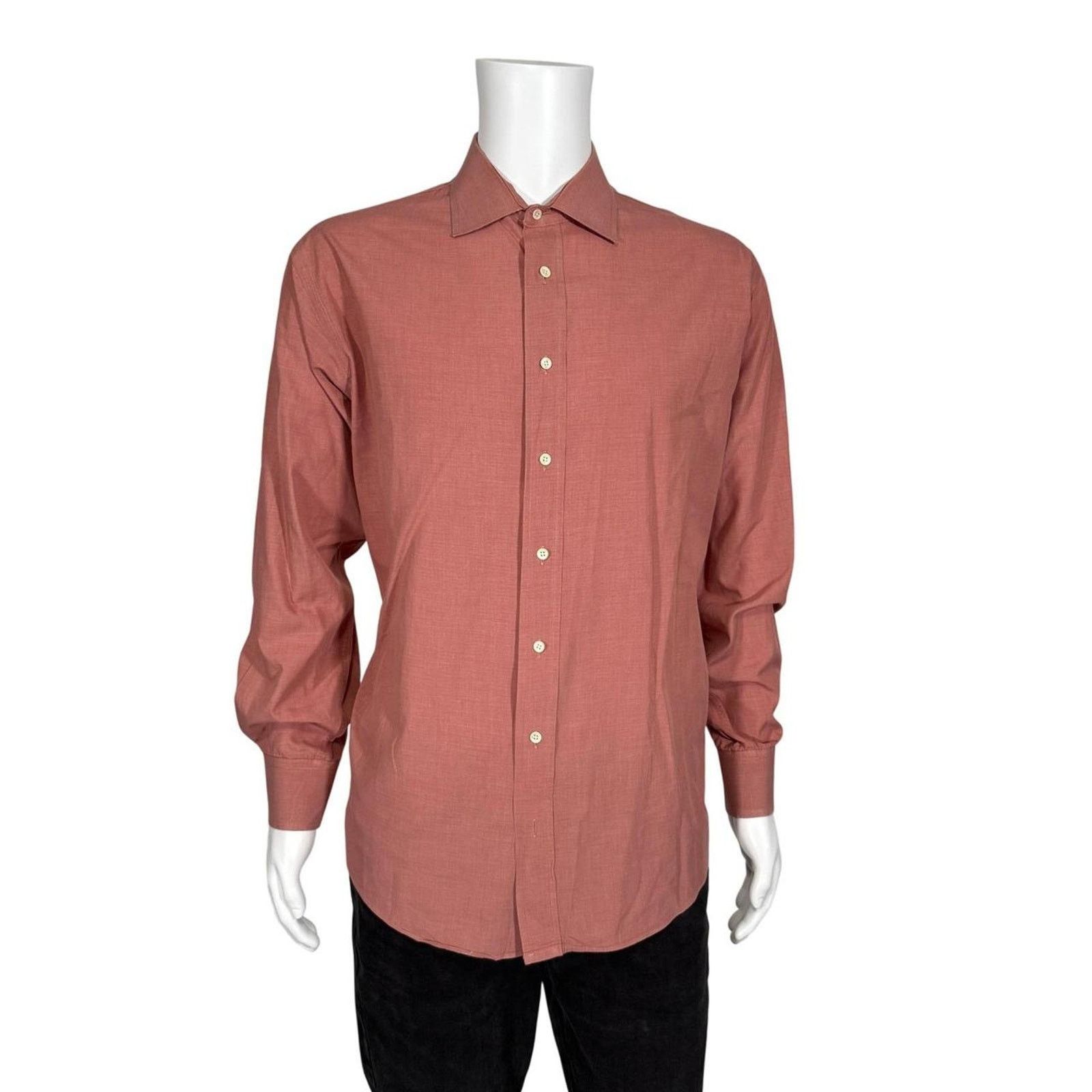 Burberry Vintage Burberrys London Mens XL Salmon Heritage Made in USA Size US XL / EU 56 / 4 - 4 Thumbnail