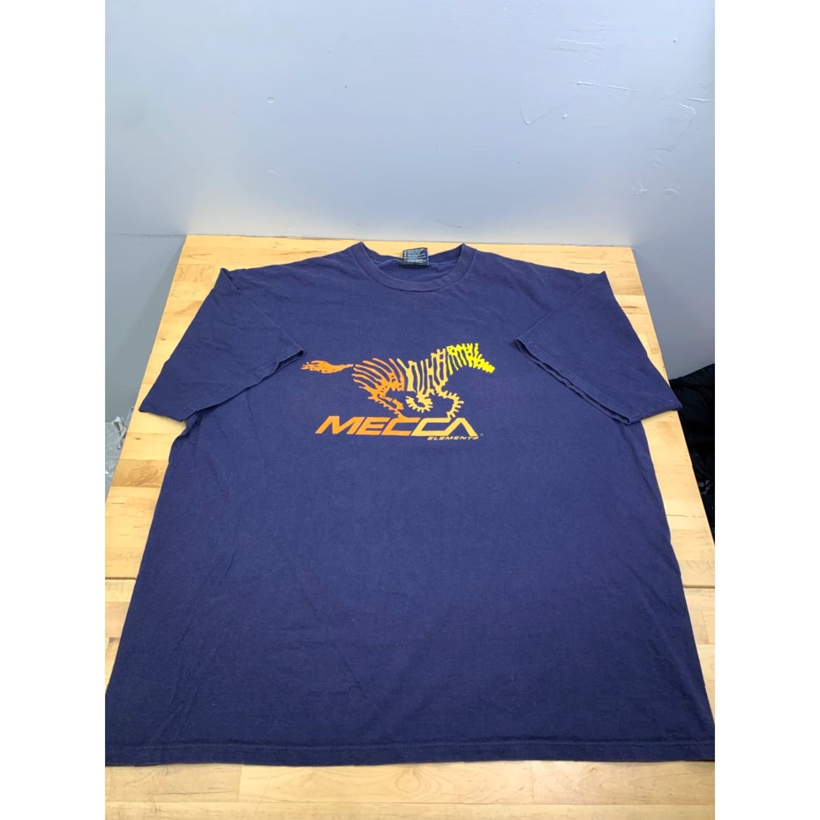 Vintage VINTAGE Mecca Shirt Mens 2XL Blue Crew Neck Short Sleeve Y2K Hip Hop Streetwear Size US XXL / EU 58 / 5 - 3 Thumbnail