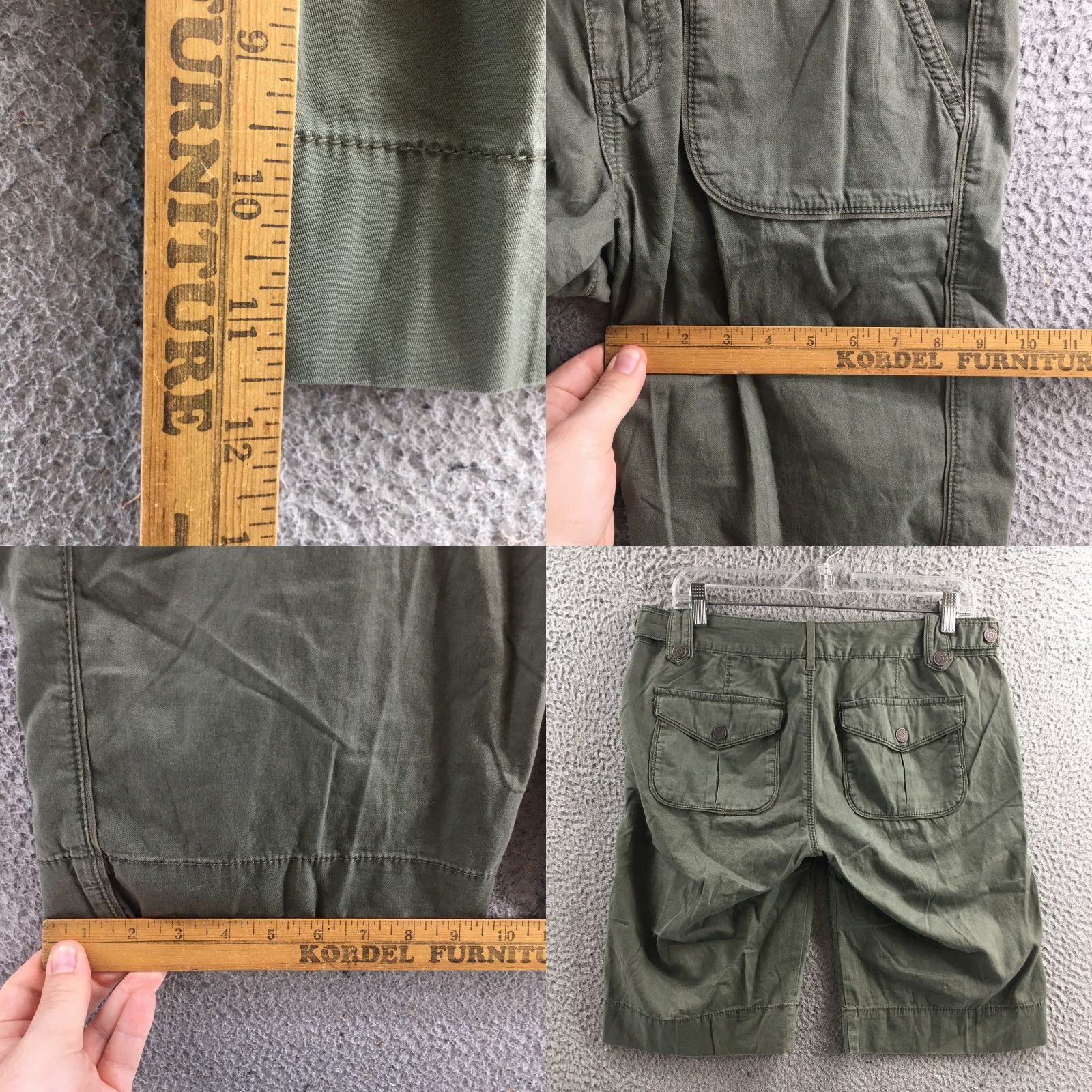 Calvin Klein Calvin Klein Utility Shorts Womens 6 Green Cotton Flat Front Cargo Pocket Shorts Womens 6 Green Cotton Flat Front Mens Womens Size 28" / US 6 / IT 42 - 8 Thumbnail