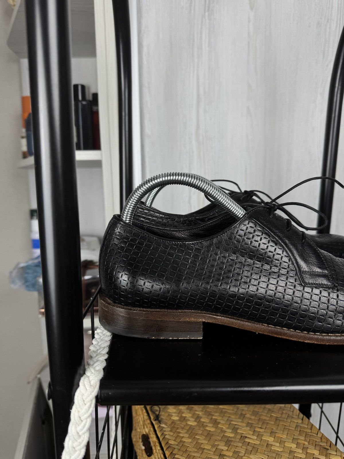 Other Camerlengo Perforated black leather derby Italy men’s shoes Size US 10 / EU 43 - 4 Thumbnail