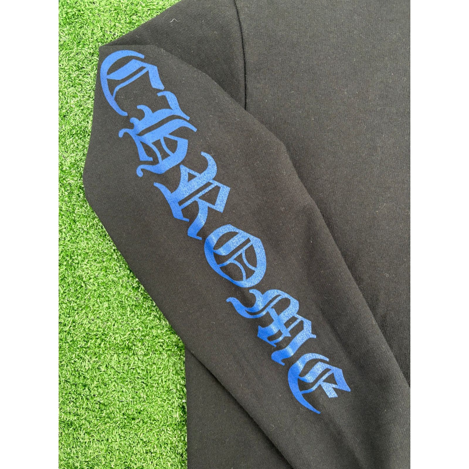 Chrome Hearts Chrome Hearts Blue Vertical Logo Black Hoodie Size Small Size US S / EU 44-46 / 1 - 3 Thumbnail
