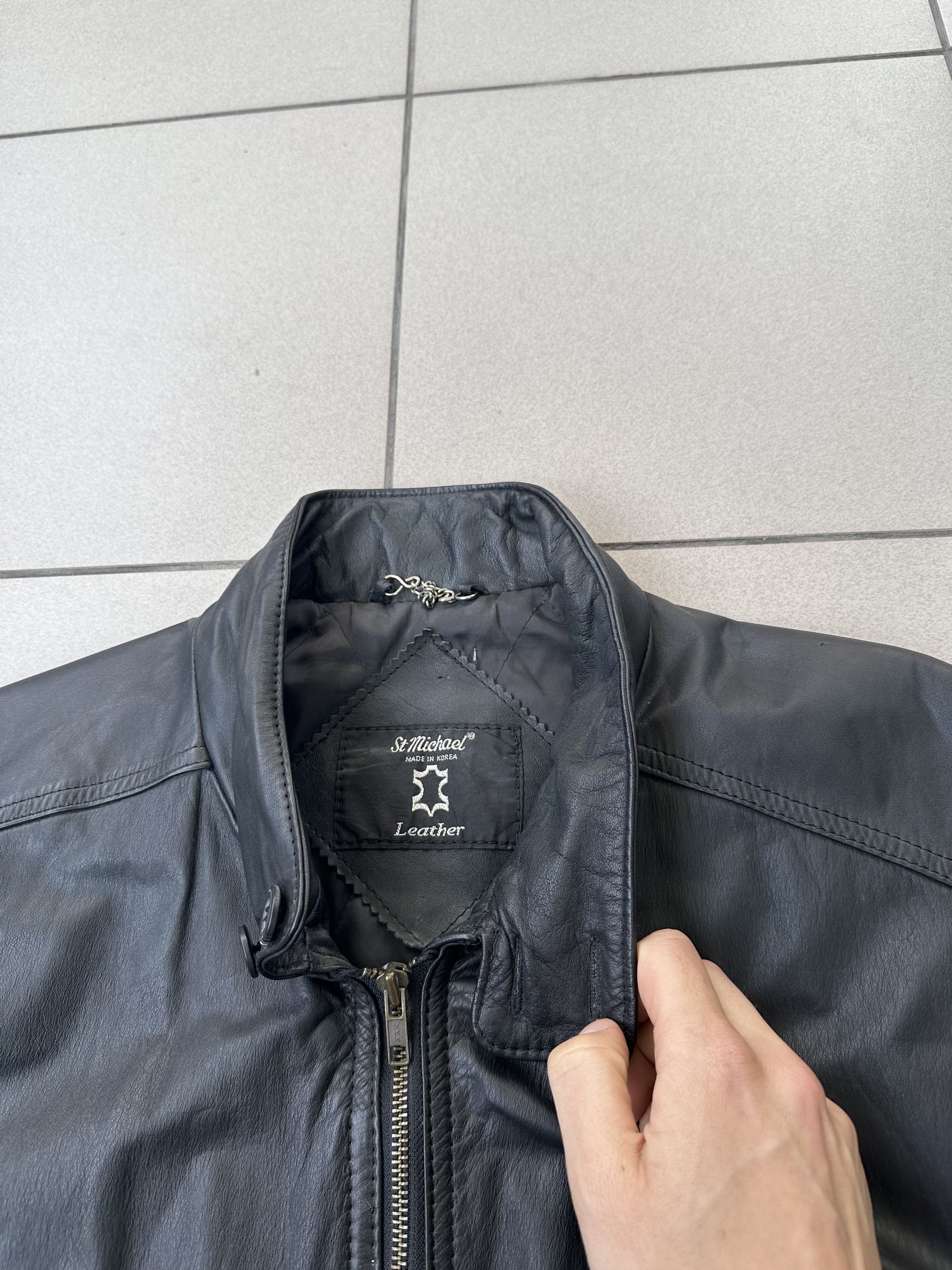 Leather × Vintage Vintage Avant Garde men biker boxy leather jacket starboy Size US L / EU 52-54 / 3 - 5 Thumbnail
