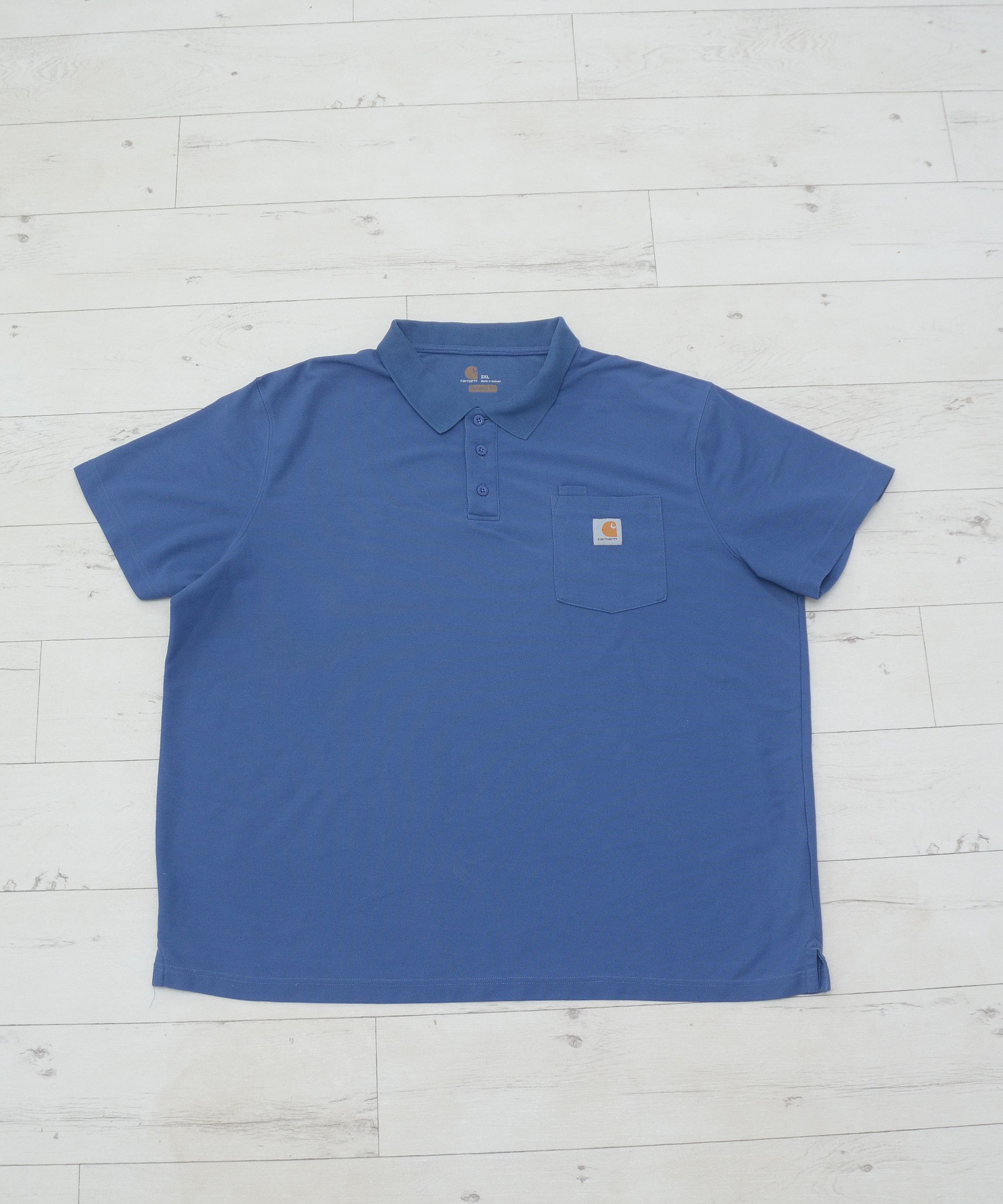 Carhartt × Vintage Vintage Carhartt Polo Shirt Work Pocket Logo Streetwear Y2K Size US XXL / EU 58 / 5 - 1 Thumbnail
