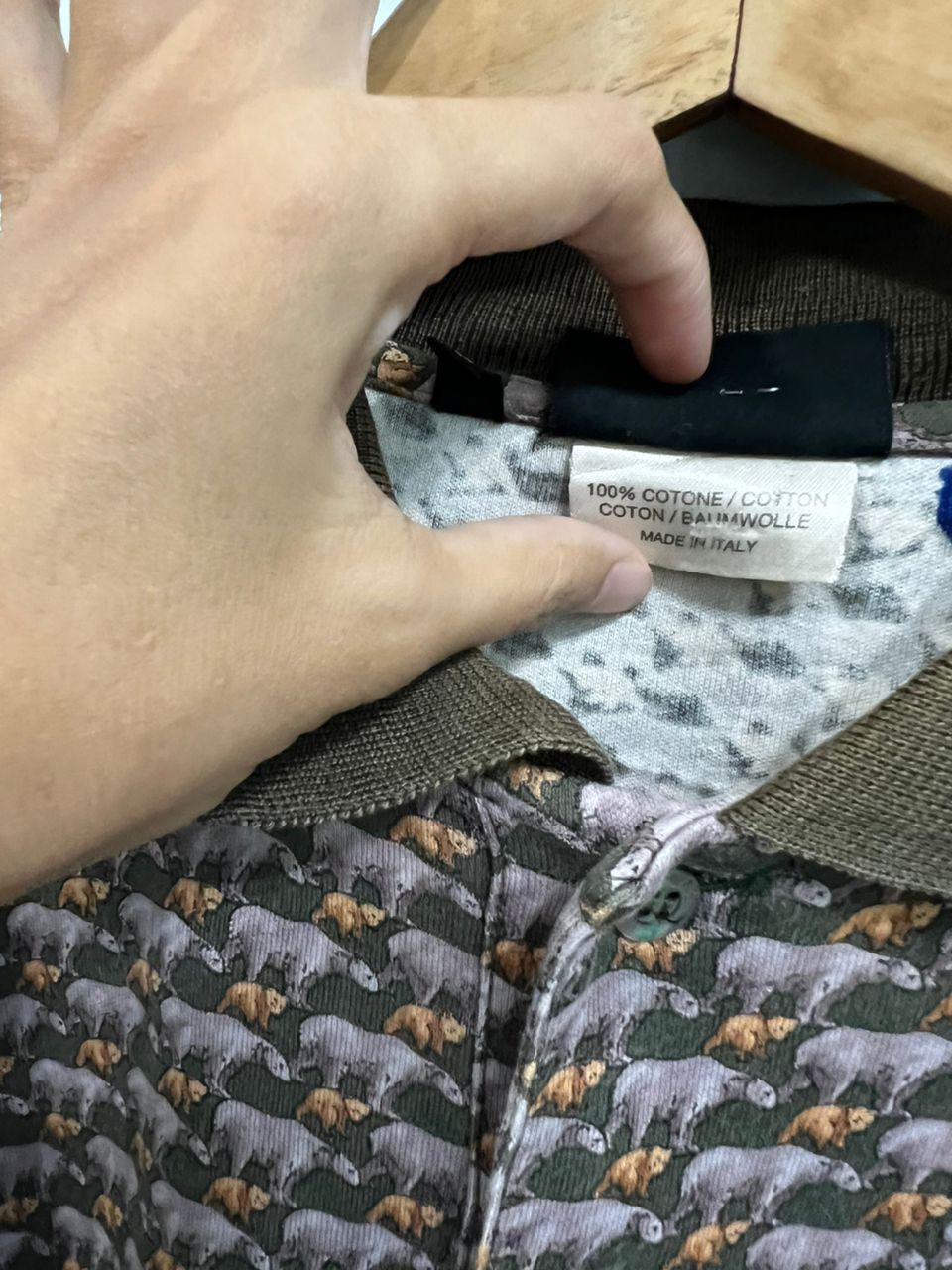 Celine Vintage Celine Full Print 🐻 Bear Motif Size US L / EU 52-54 / 3 - 11 Thumbnail