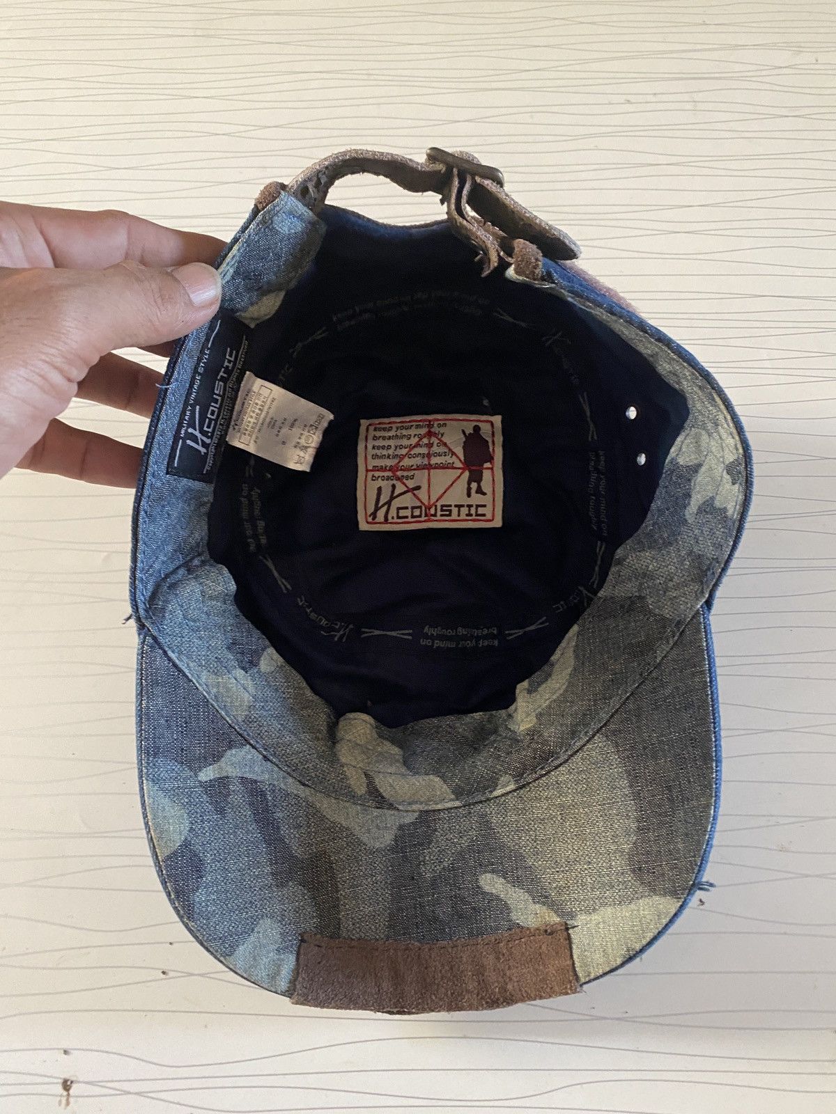 If Six Was Nine Distressed H coustic patrol cap Size ONE SIZE - 5 Thumbnail