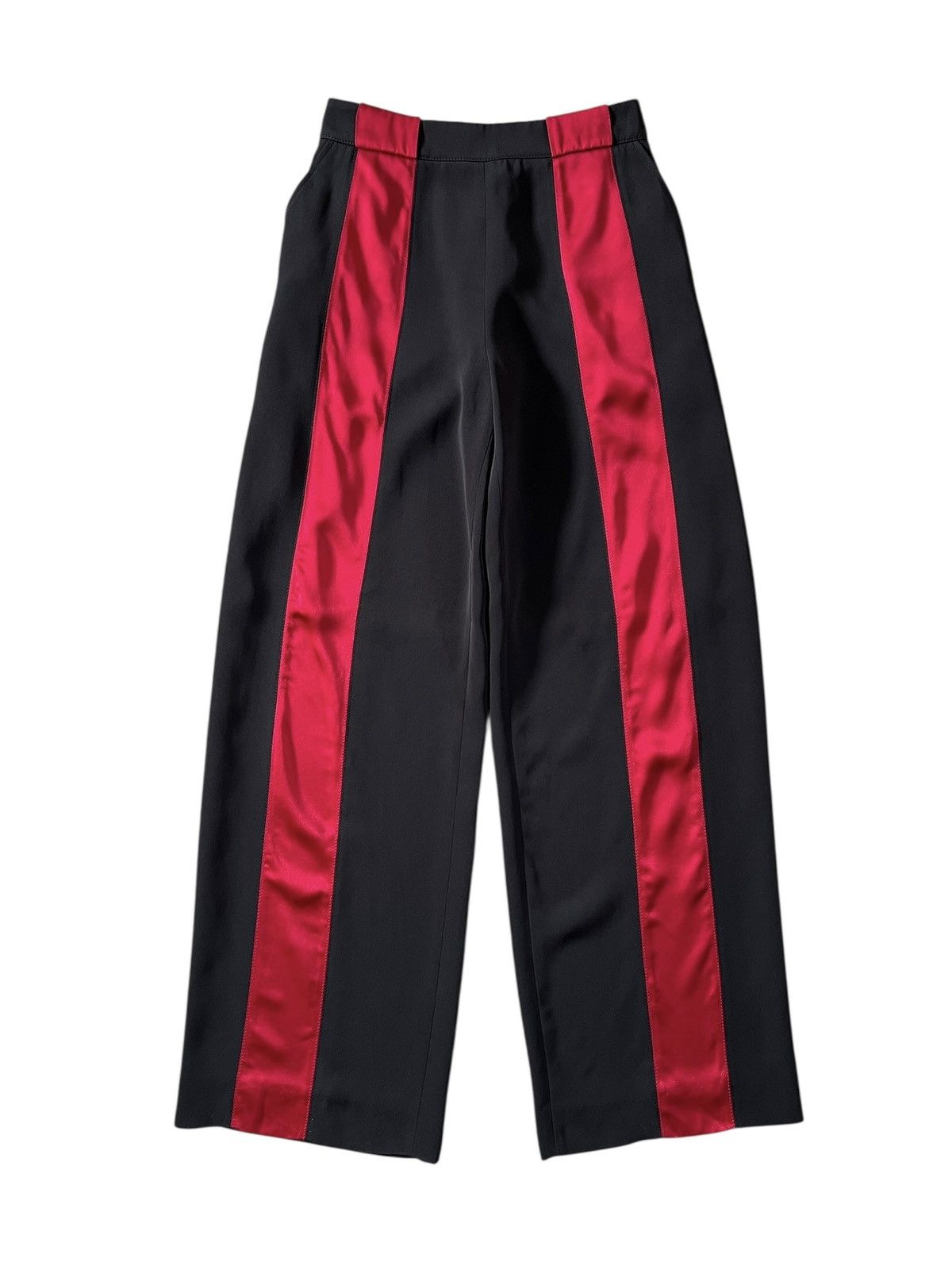 Marni Marni Satin Trimmed Crepe Wide Leg Pants Size 30" / US 8 / IT 44 - 3 Thumbnail