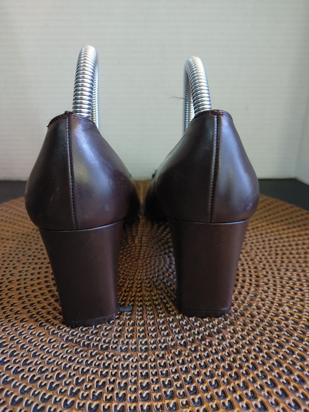 Salvatore Ferragamo Salvatore Ferragamo Leather Block Heels Size 9B Size US 9 / IT 39 - 6 Thumbnail