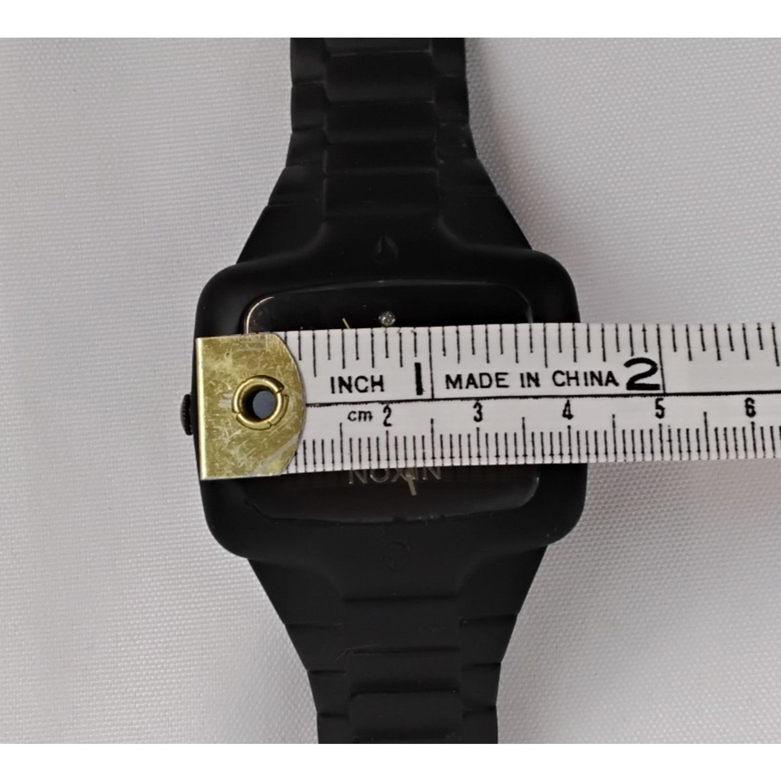 Nixon Nixon the Rubber Player Rectangle Sports Watch Black Band Size ONE SIZE - 7 Thumbnail