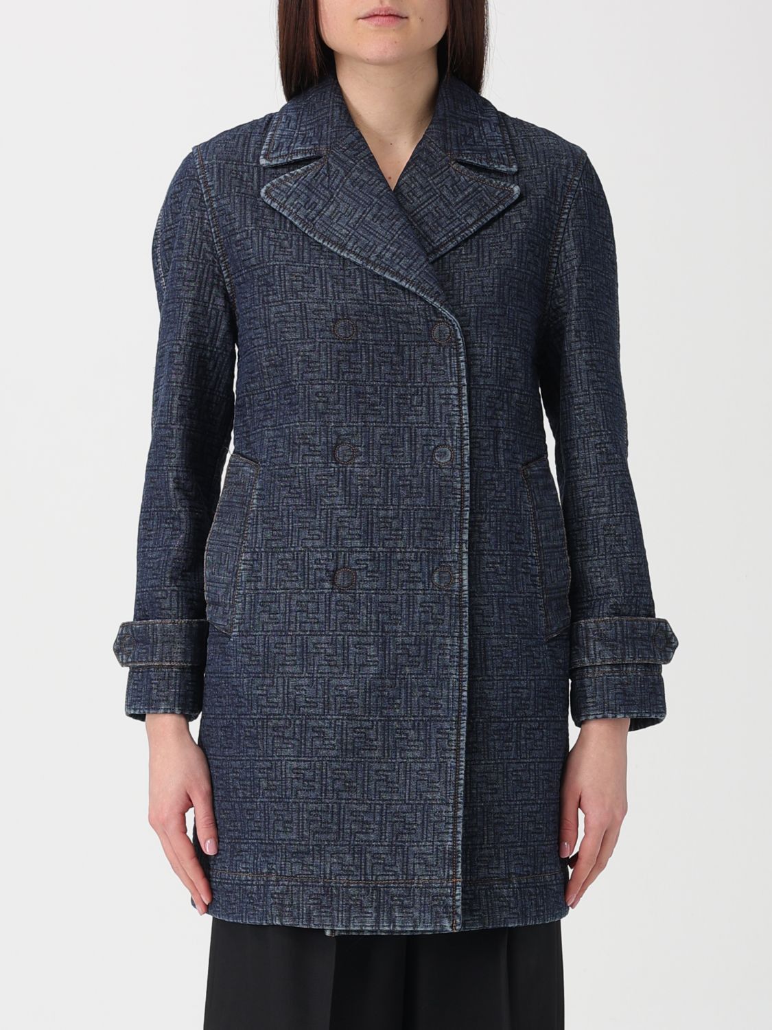 Fendi Fendi Jacket Woman Blue Size S / US 4 / IT 40 - 1 Thumbnail