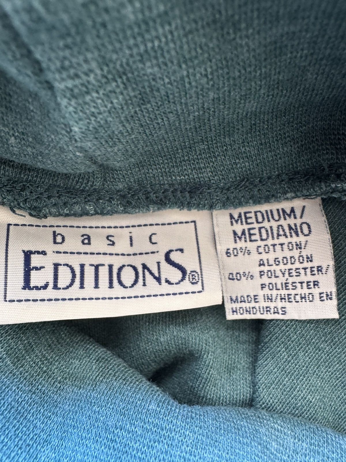 Vintage Basic Editions women’s 90s hunter green turtleneck pullover Size M / US 6-8 / IT 42-44 - 6 Thumbnail