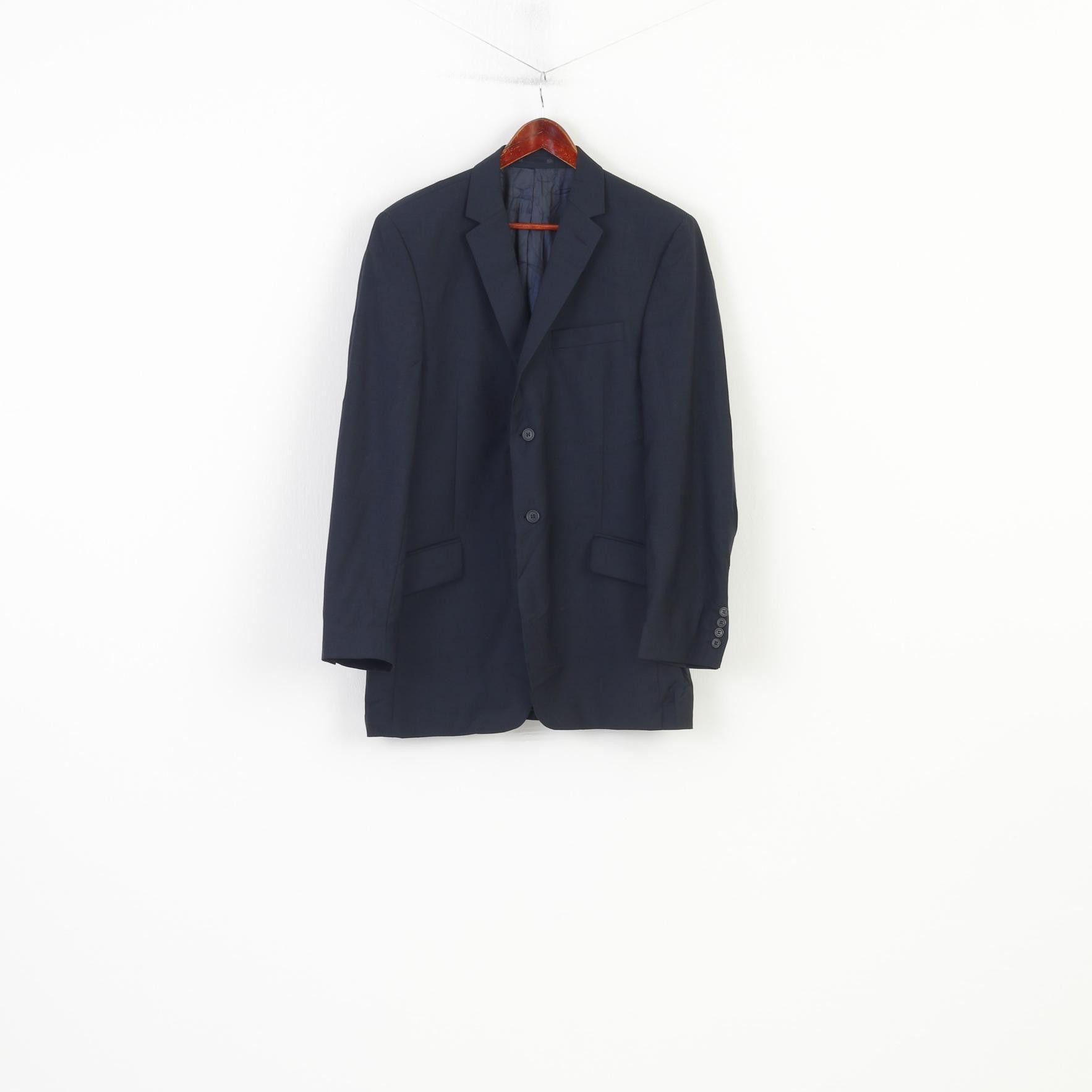 Daniel Hechter Daniel Hechter Paris Men 42 Blazer Navy Wool 10923 Size 42R - 1 Thumbnail
