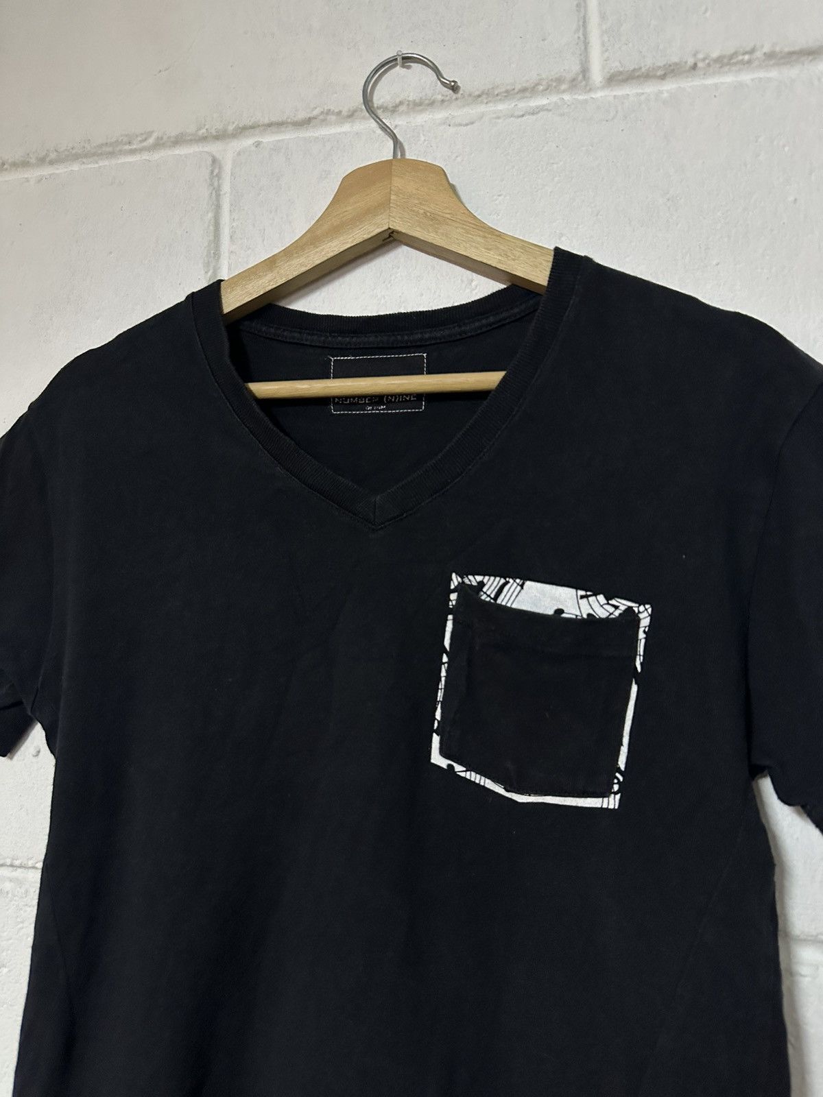 Number (N)ine Number (N)ine Denim Music Single Pocket T Shirt Size US M / EU 48-50 / 2 - 3 Thumbnail
