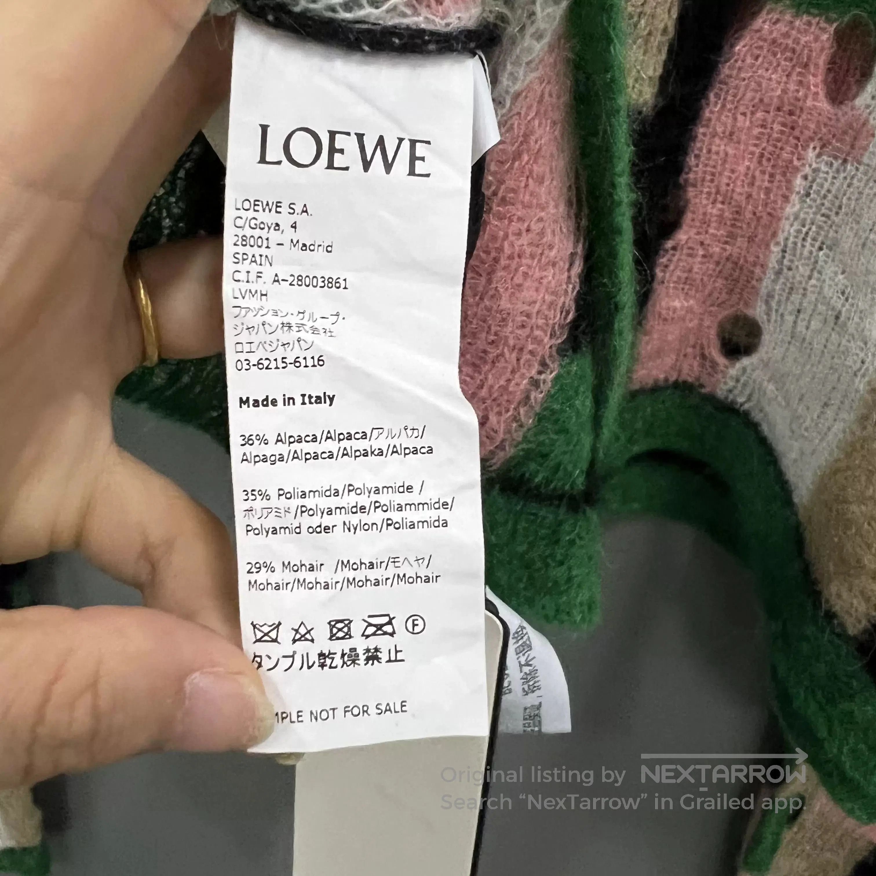 Loewe LOEWE Colorblock Geometric Knit Sweater. Size S / US 4 / IT 40 - 4 Thumbnail