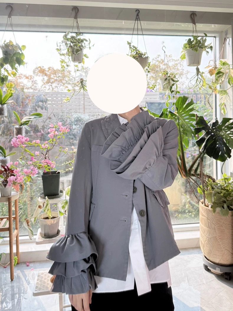 Comme des Garcons Comme Des Garcons Lace sleeve suit jacket Size XS / US 0-2 / IT 36-38 - 4 Thumbnail