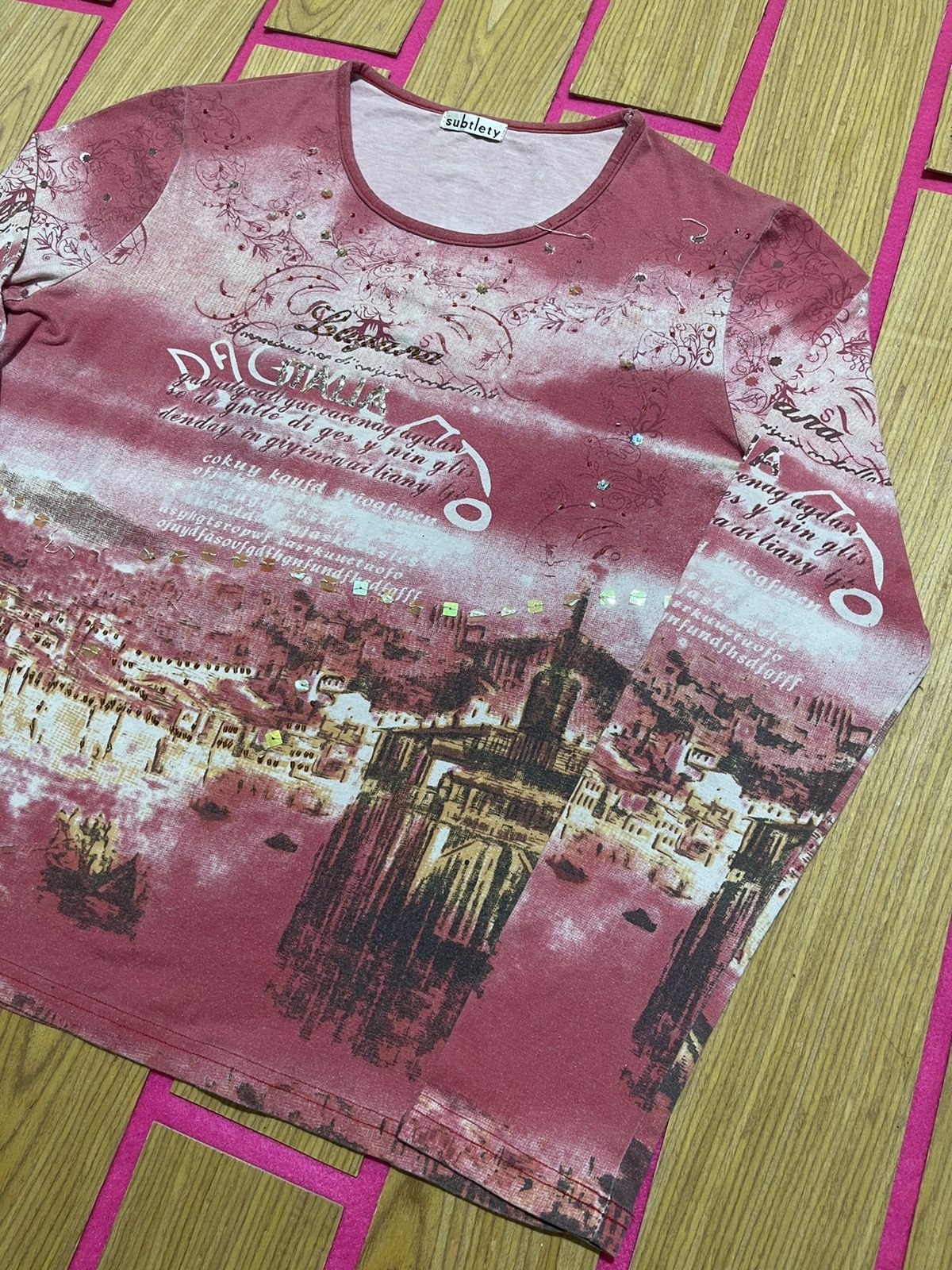 If Six Was Nine Y2K SUBTLETY long sthirt design rare vintage style Size US M / EU 48-50 / 2 - 2 Thumbnail