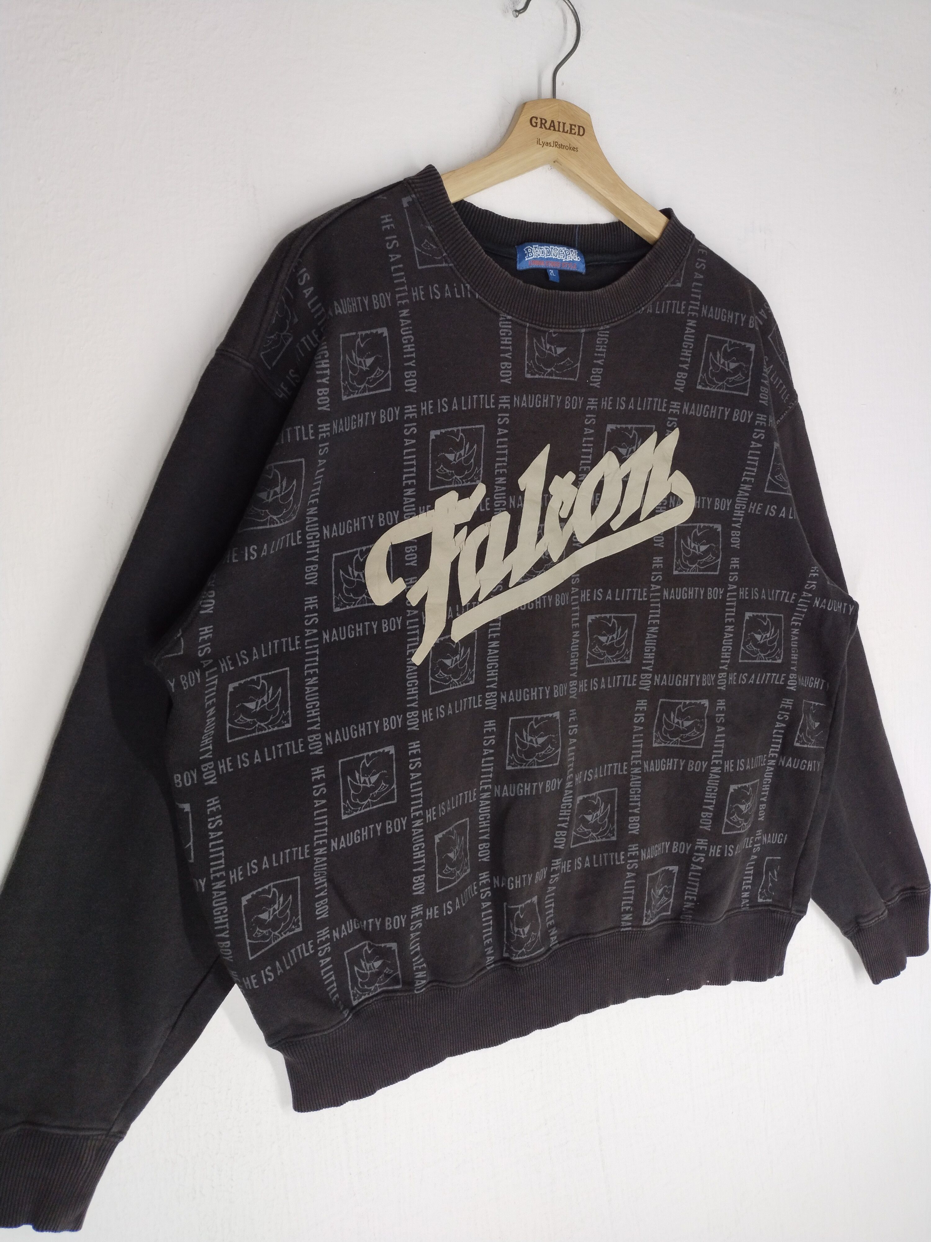 Falcon Garments × Japanese Brand Naughty Boy He Is A Little Sweatshirt Size US L / EU 52-54 / 3 - 5 Thumbnail