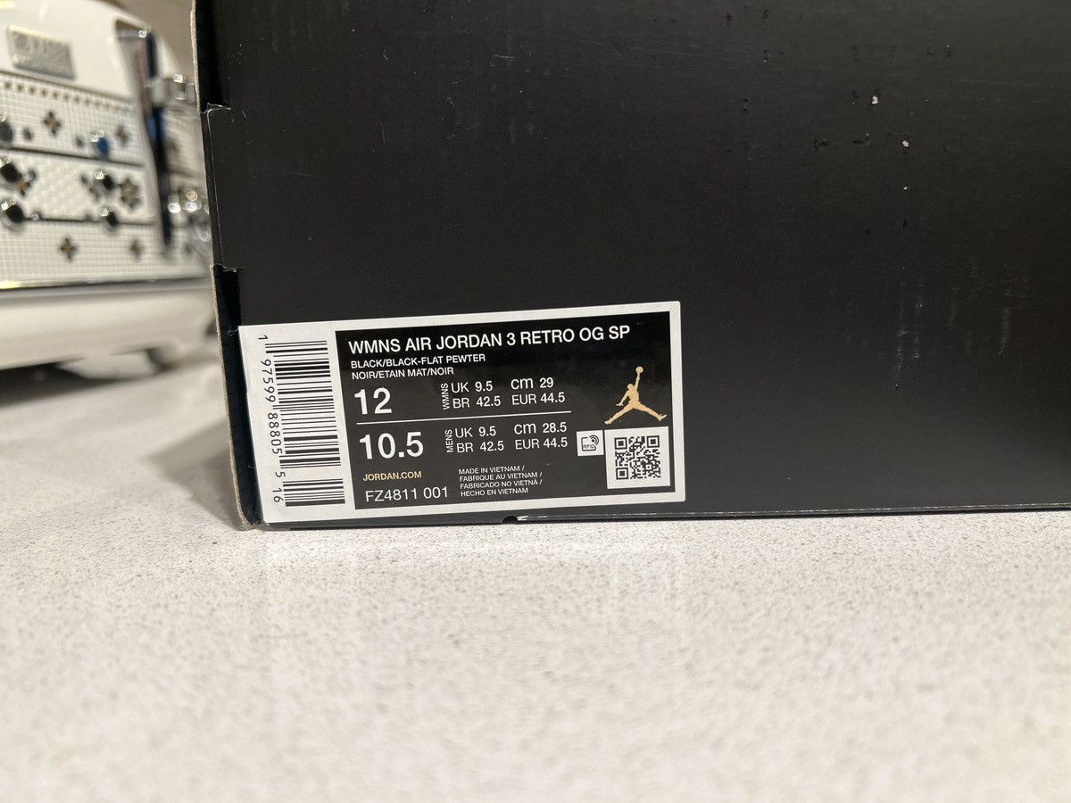 Jordan Brand A Ma Maniére Jordan 3 Retro ‘While You Were Sleeping’ Size US 10.5 / EU 43-44 - 12 Thumbnail