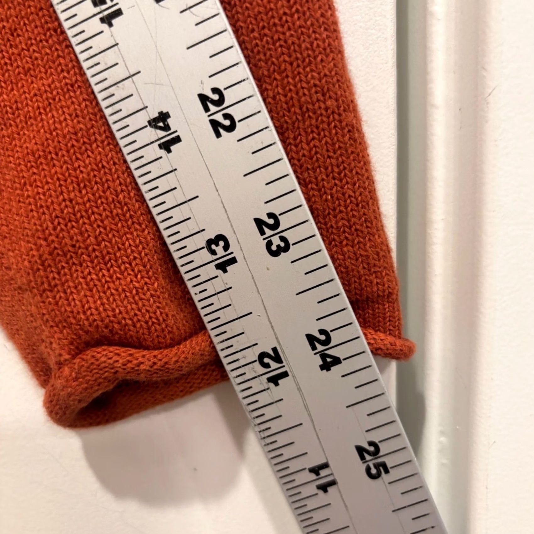 J.Crew J.Crew Womens Orange Cotton Textured Knit Raglan Sweater Small Size S / US 4 / IT 40 - 4 Thumbnail