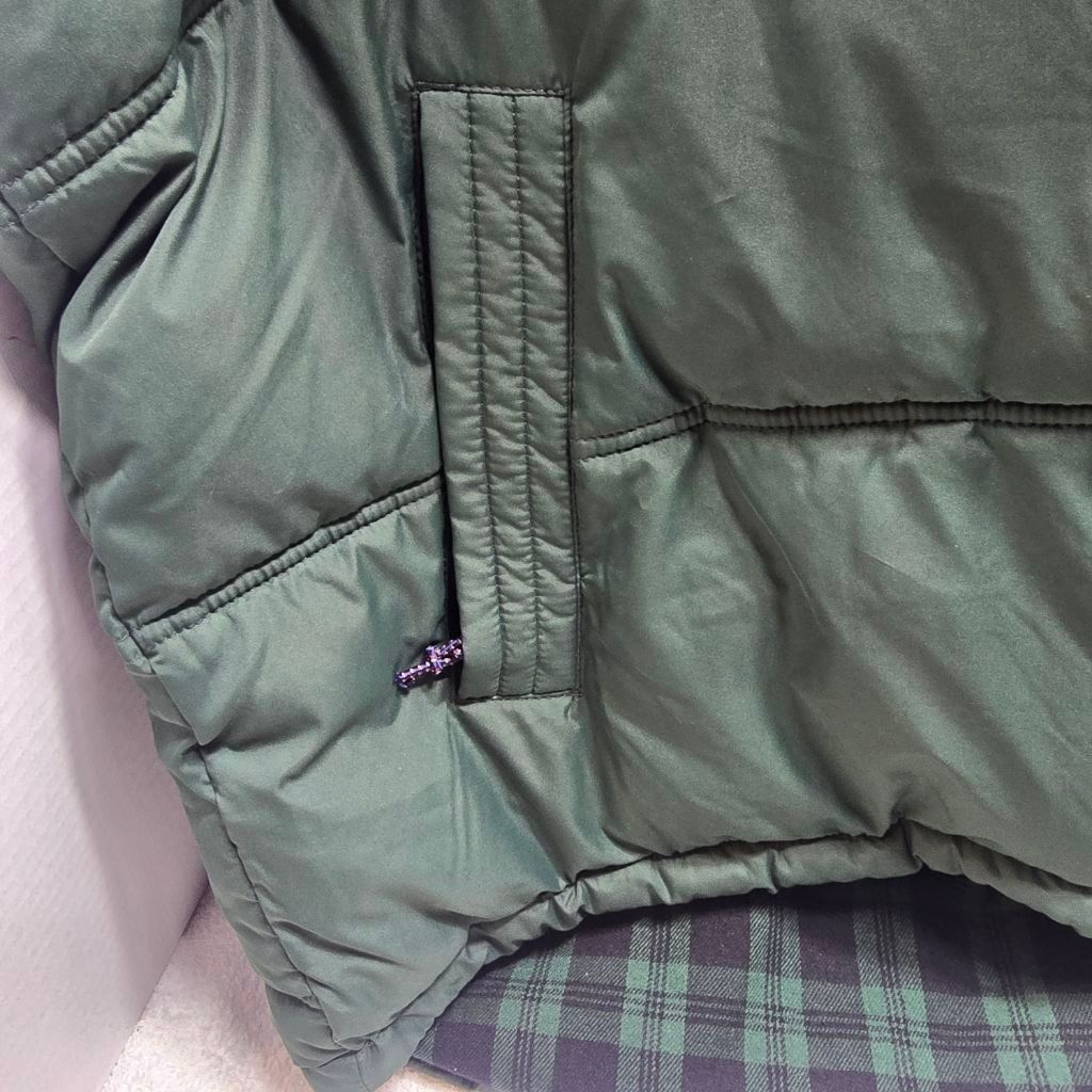 Chaps Men's CHAPS Green Plaid Puffer Vest with Hood XXL Size US XXL / EU 58 / 5 - 4 Thumbnail